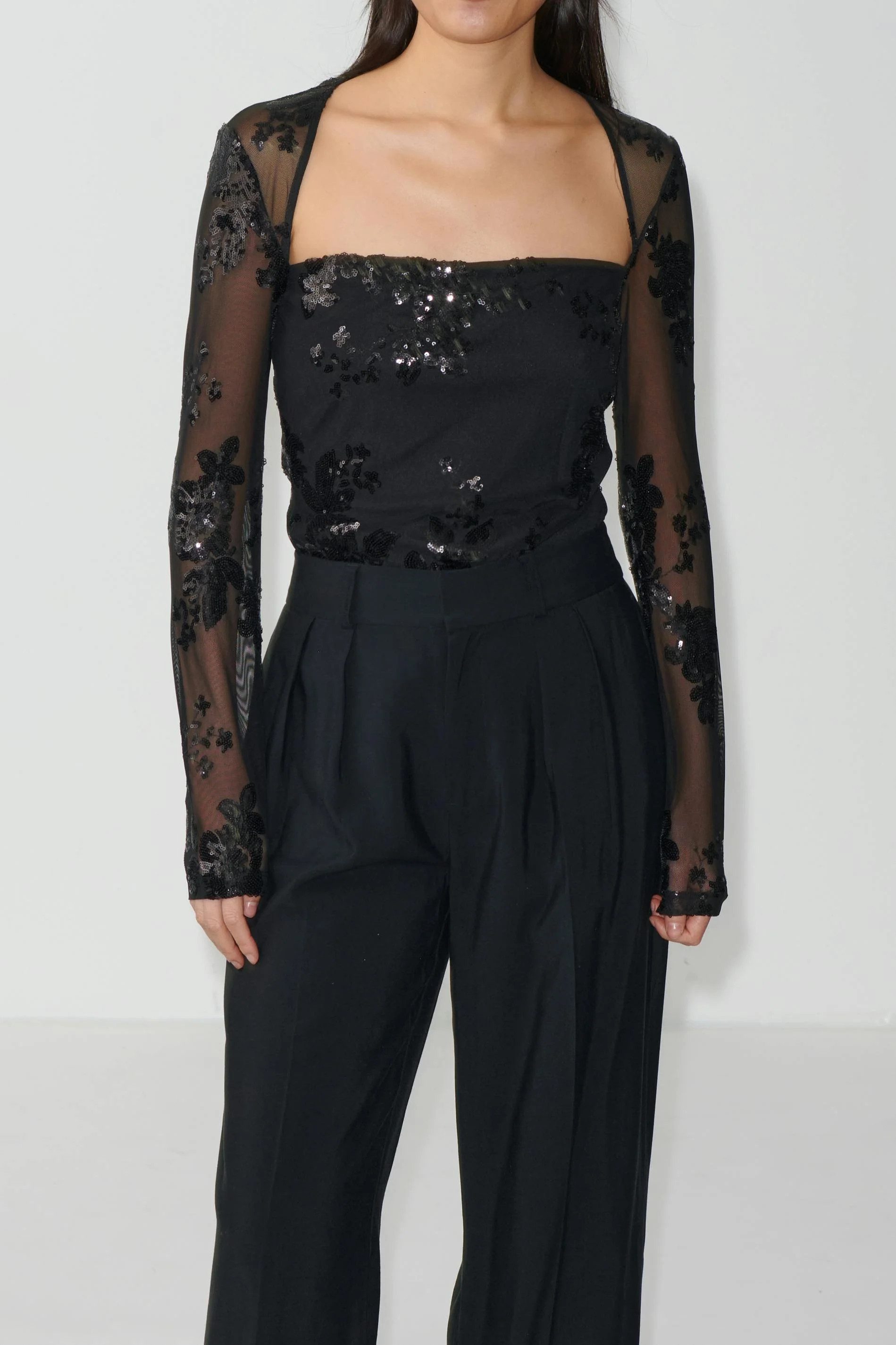 Gina Tricot Langarmshirt Square neck top