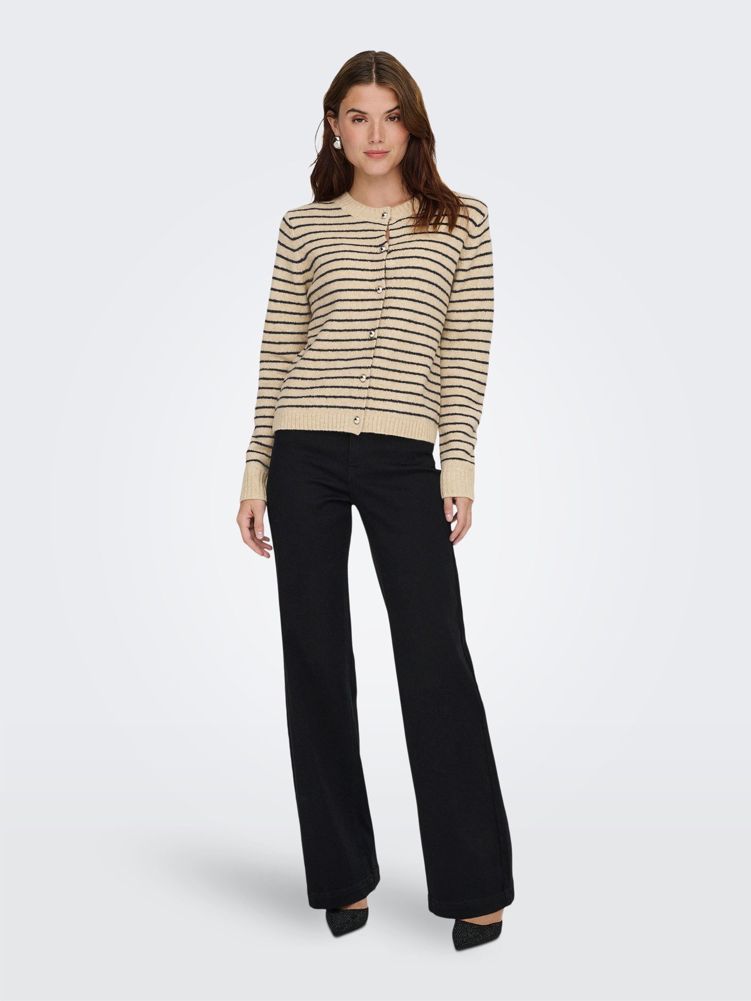 ONLY Strickjacke ONLCHESTER LIFE LS STRIPE CARDI CC KNT