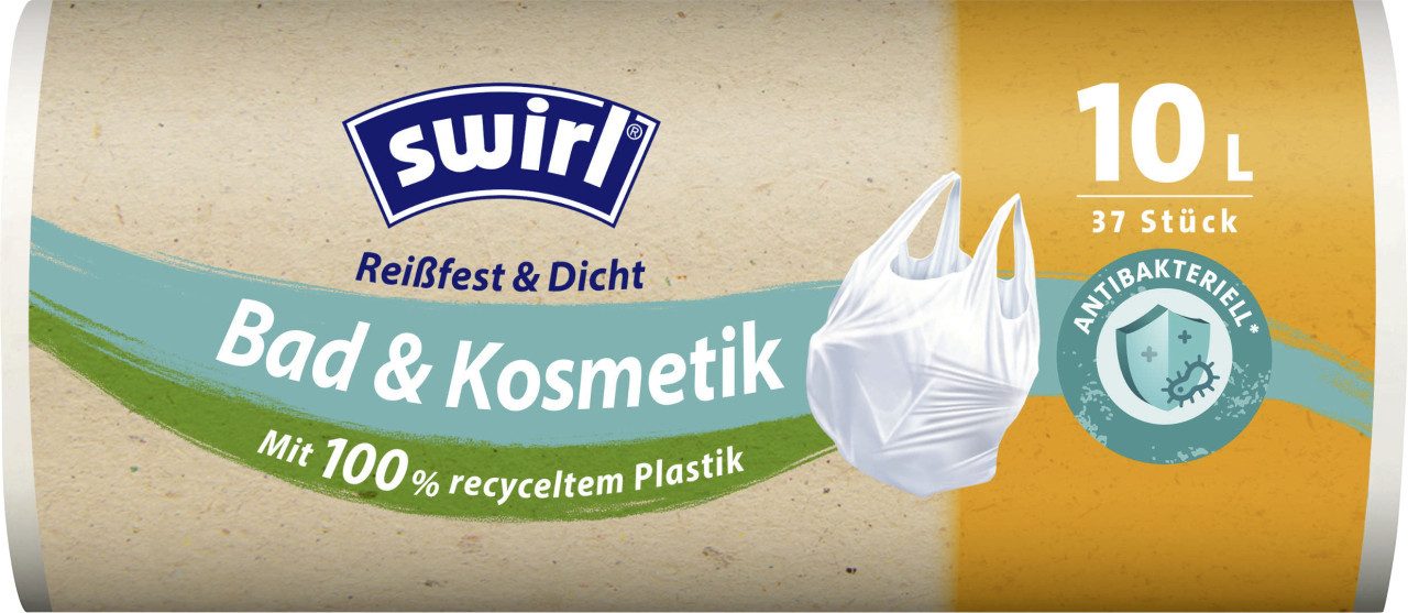 Swirl Müllbeutel Swirl Müllbeutel mit Tragegriff 10 L 37 Stück