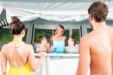 Bestway Pavillon für runde Pools, 600 x 295 cm, Poolzelt, Sonnenschutz