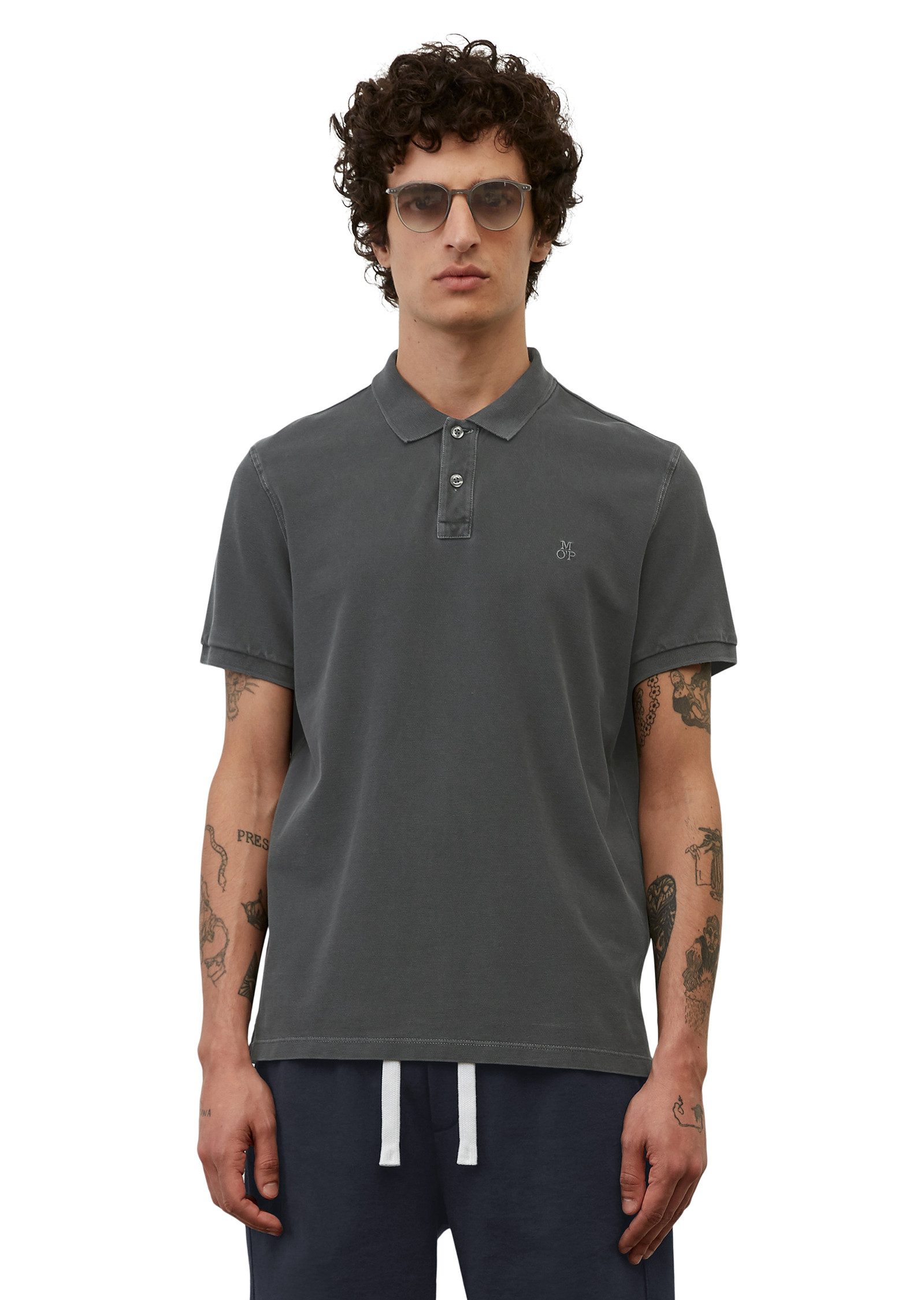 Marc O'Polo Poloshirt mit dezenter Logostickerei günstig online kaufen