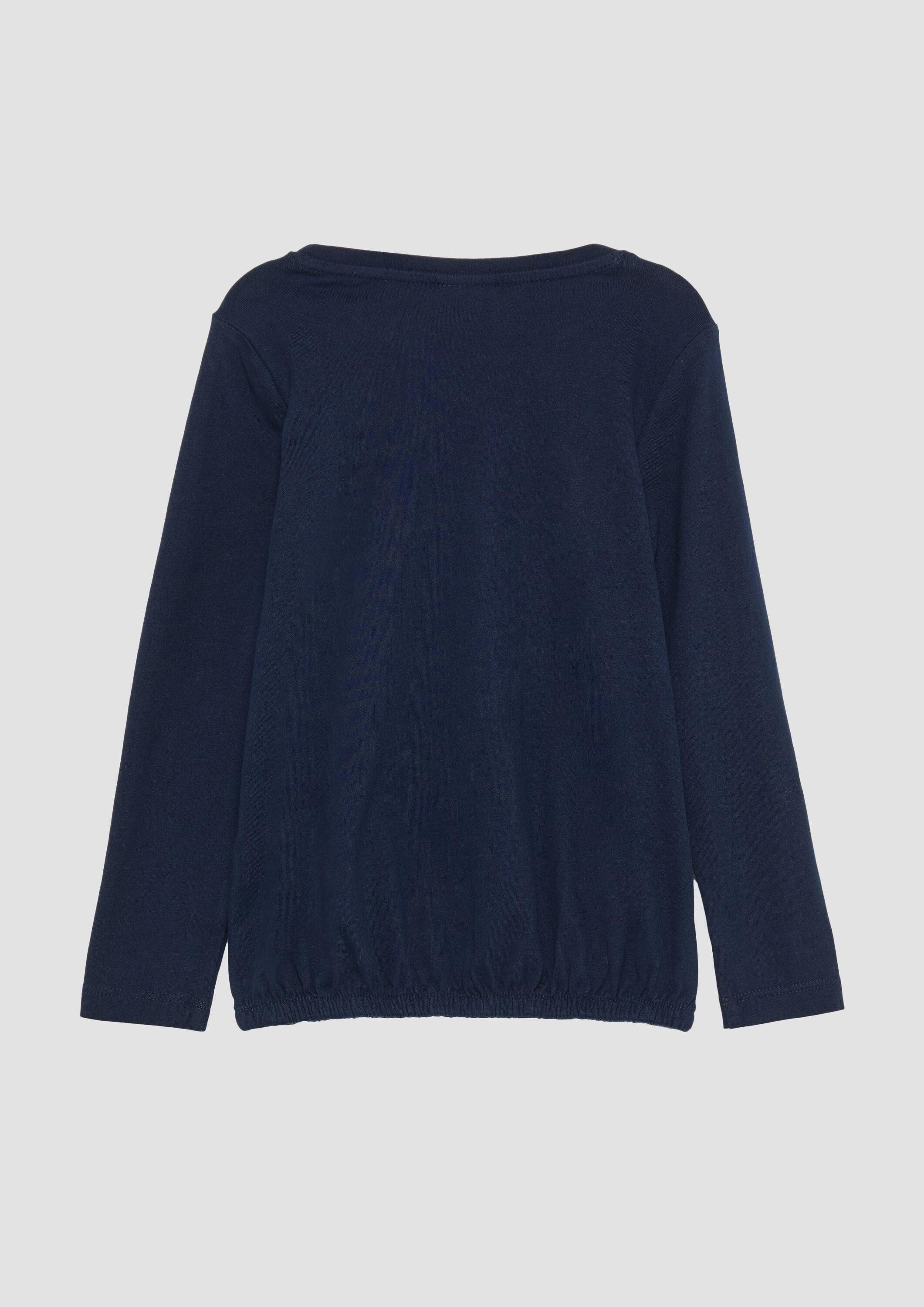 s.Oliver Langarmshirt T-Shirt O-Shape-Langarmshirt mit Glitzer und Pailletten