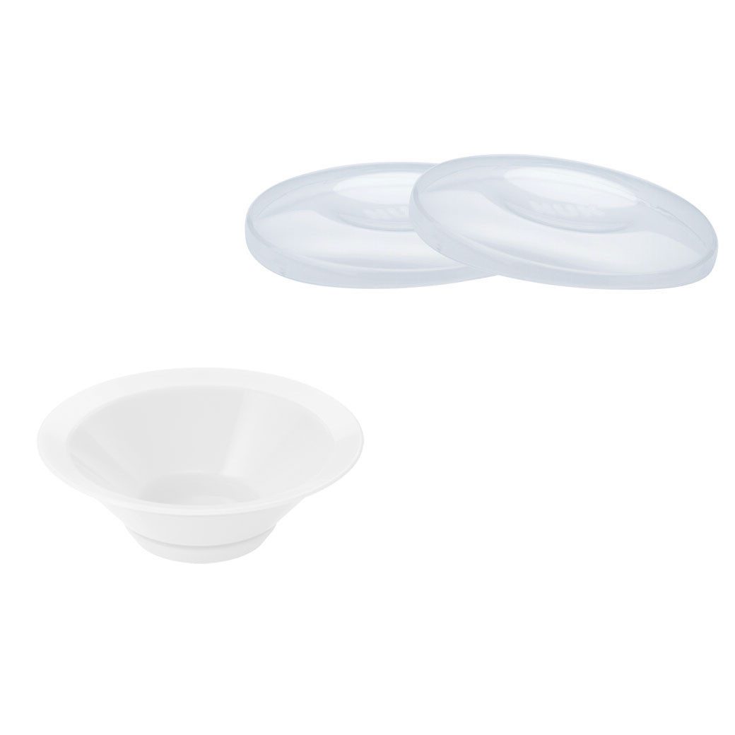 NUK Babyflasche NUK Magic Cup Ersatzdeckel + Ersatz-Silikondichtscheibe Vorteilset