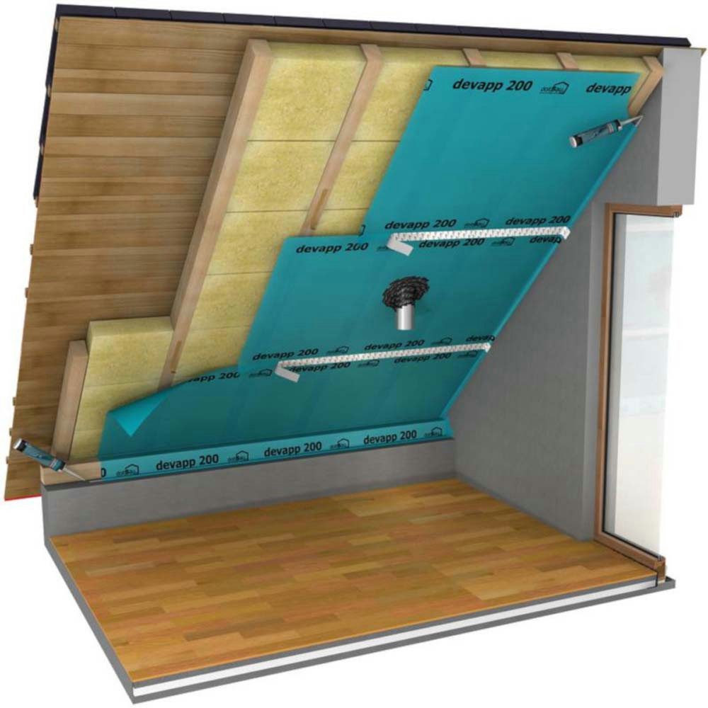doitBau Dampfbremsfolie dejett ALU Dampfsperrbahn 1,5m x 50m, (1-St)