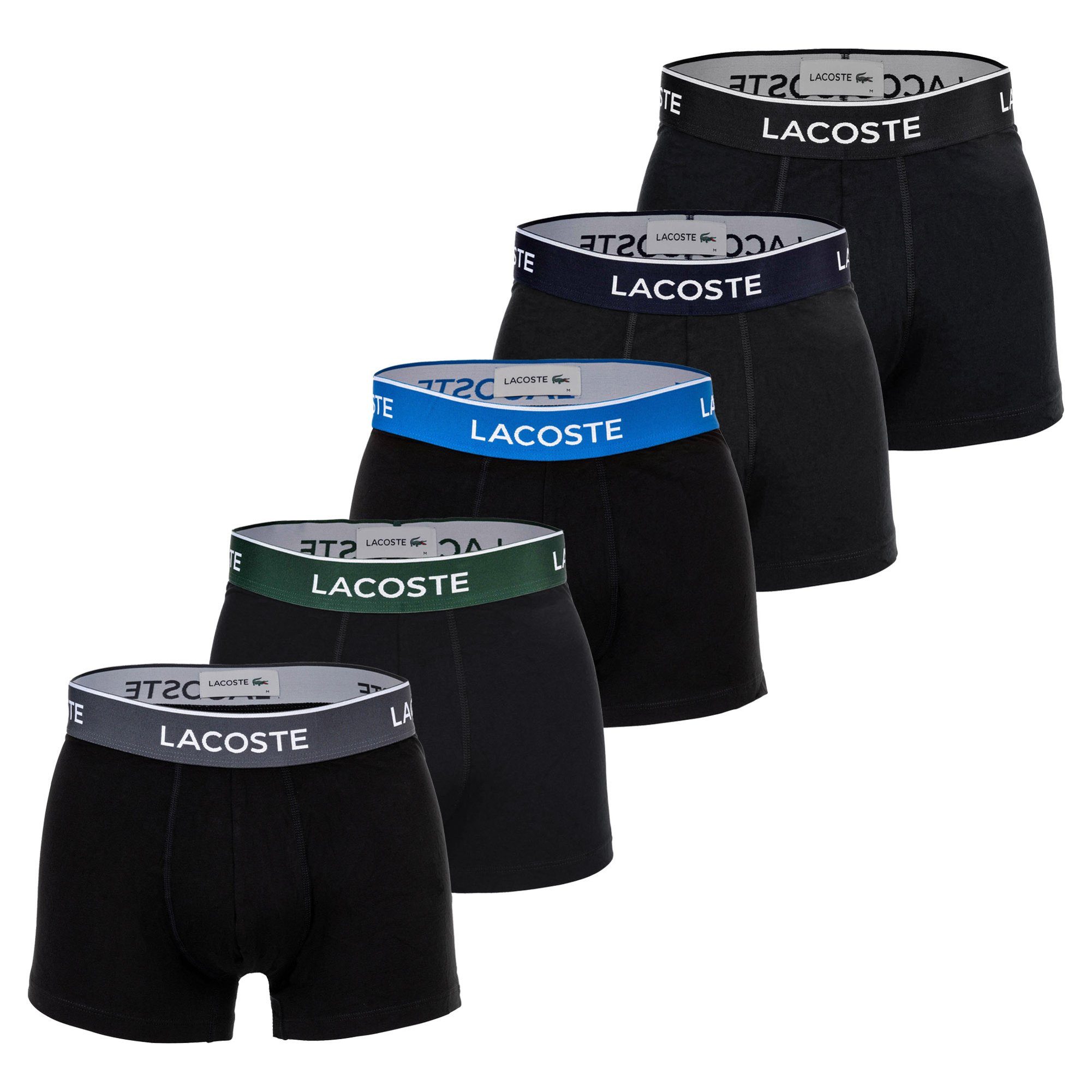 Lacoste Boxer Herren Boxershort 5er Pack Baumwolle (Packung, 5er Pack)