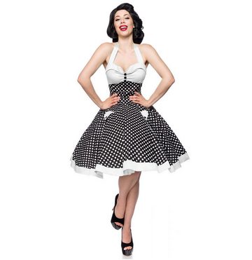 BELSIRA A-Linien-Kleid Vintage-Swing-Kleid 50er Jahre Pin Up Rockabilly Retro Sommerkleid