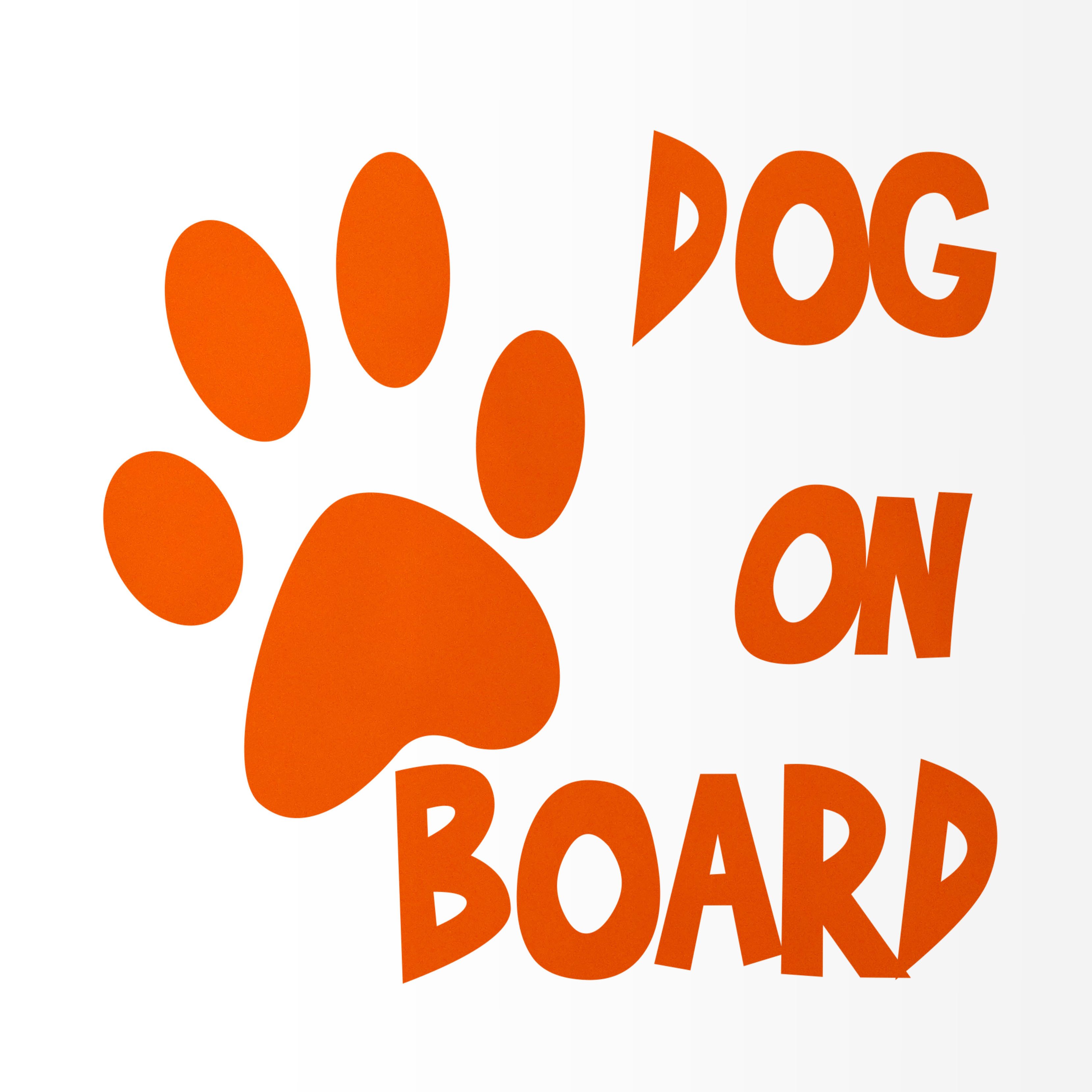 Nomiro Aufkleber Dog on Board 115 x 99 mm, (1tlg), konturgeschnitten, ohne Hintergrund