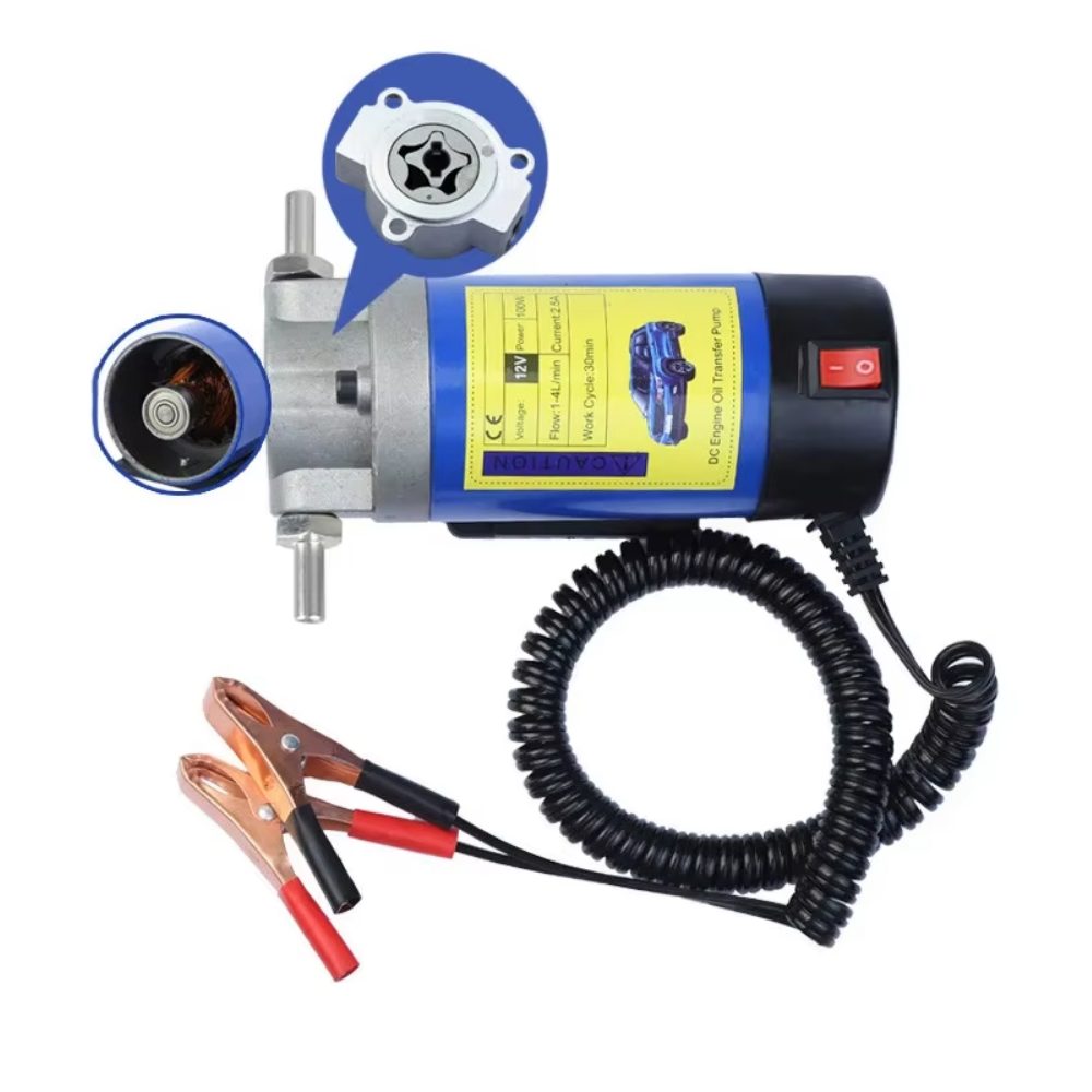 Athlix Ölabsaugpumpe Tragbare 12V-Öltransferpumpe Kraftstofftransferpumpe