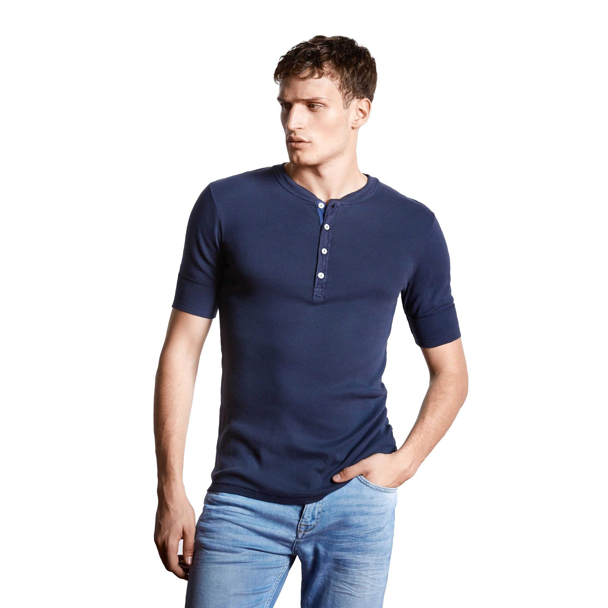 SCHIESSER REVIVAL T-Shirt Herren T-Shirt 1er Pack Baumwolle (Packung, 1er Pack)