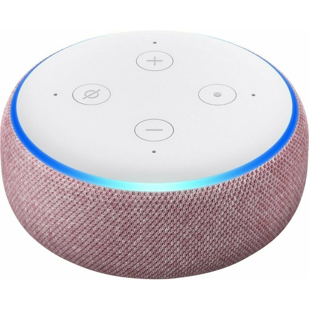 Amazon Echo Dot 3. Generation Smart Amazon Alexa Stoff Speaker Lila  Bluetooth-Lautsprecher