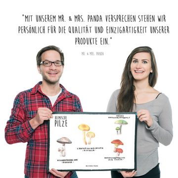 Fußmatte Heimische Pilze - Geschenk, Natur, Naturliebhaber, Fußabtreter, Schmu, Mr. & Mrs. Panda, Höhe: 0.5 mm