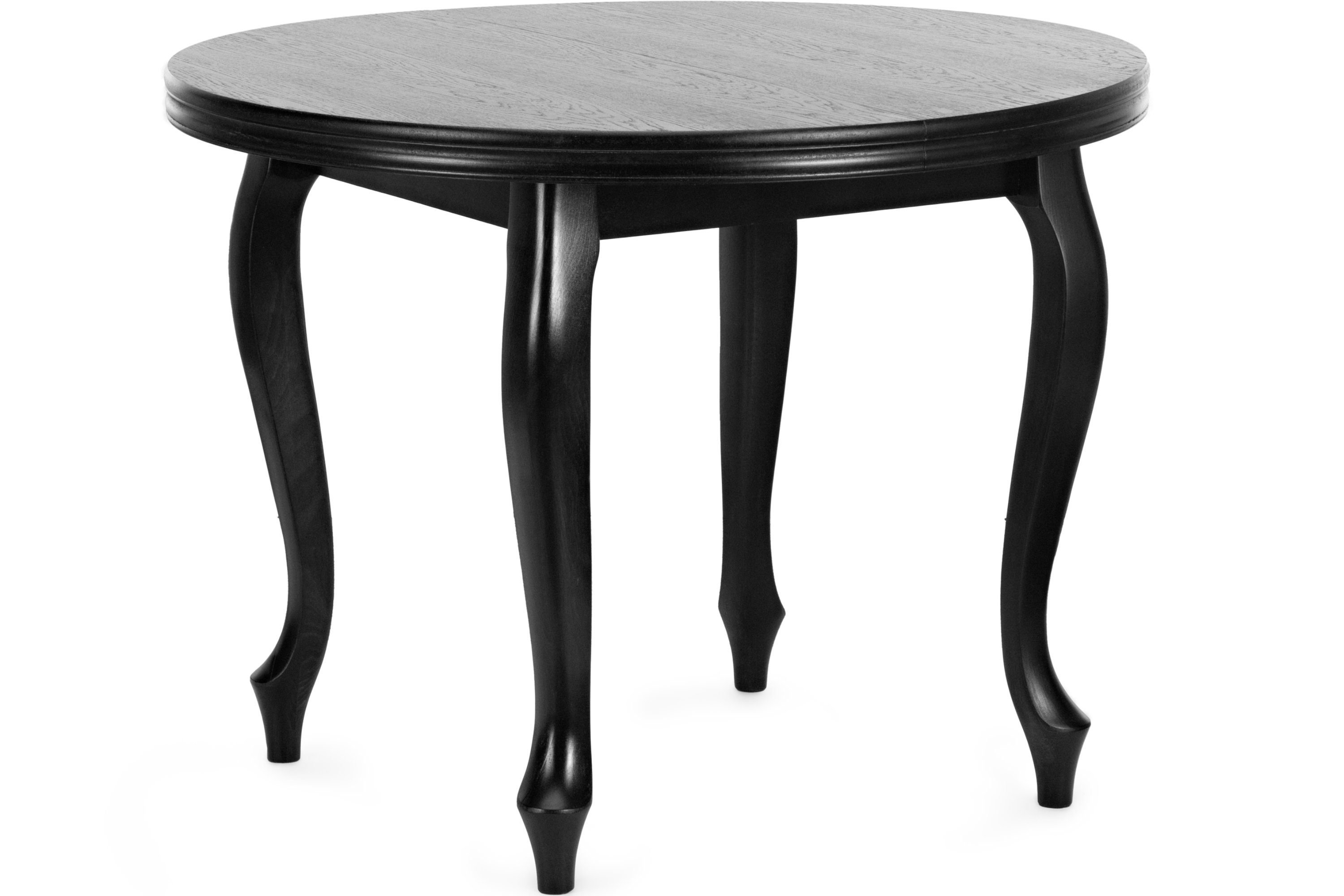 140cm, | ALTIS rund | Konsimo Esszimmertisch Esstisch schwarz ausziehbar schwarz 100x100cm, Küchentisch schwarz bis