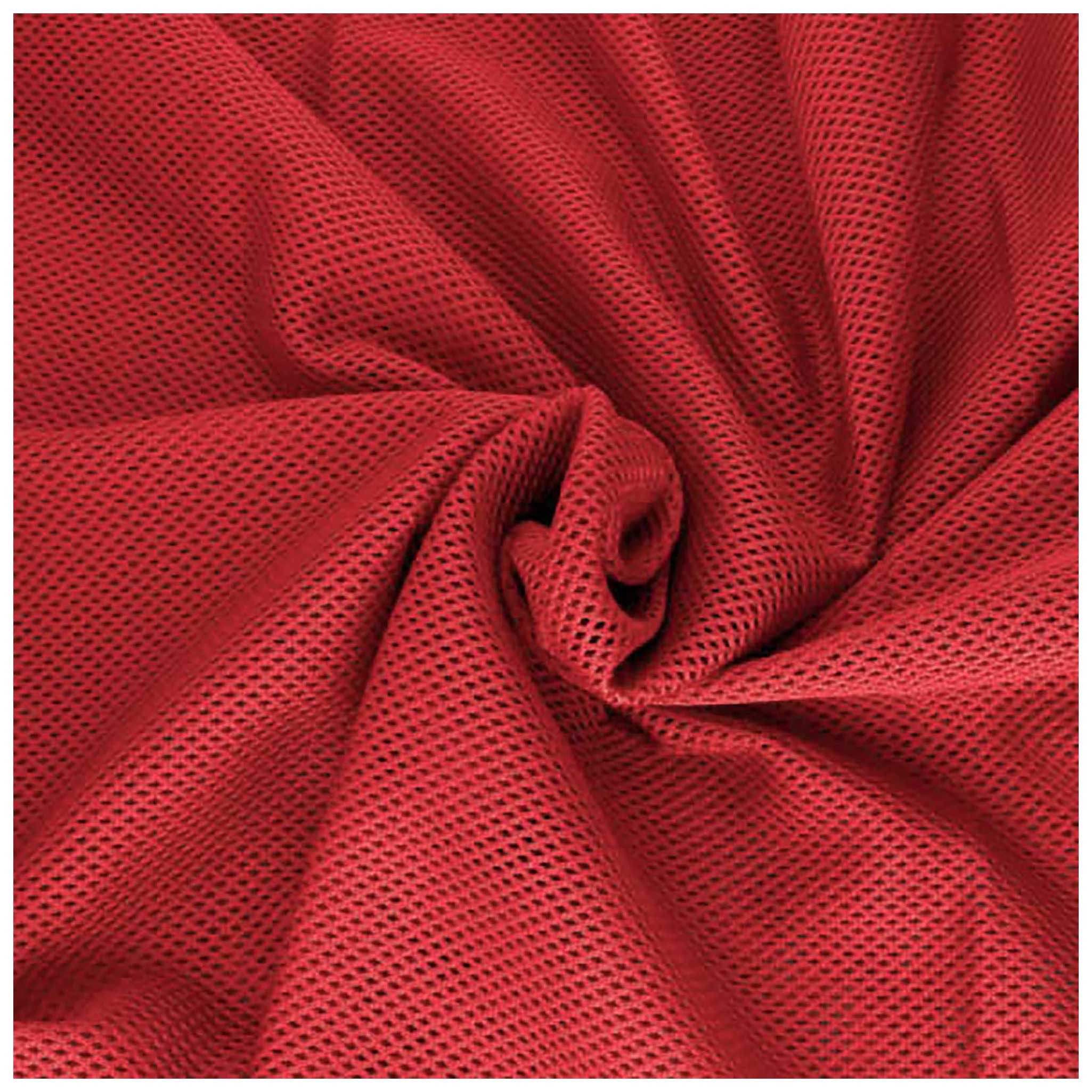 maDDma Stoff 1m Bekleidungsnetz Meshgewebe Air-Mesh Netzgewebe Futterstoff, rot