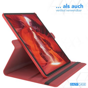 EAZY CASE Tablet-Hülle Rotation Case für Apple iPad Pro 6. Gen. (2022) 12,9 Zoll, Tabletcase Flipcover Smart kratzfest Hülle aufstellbar drehend Rot