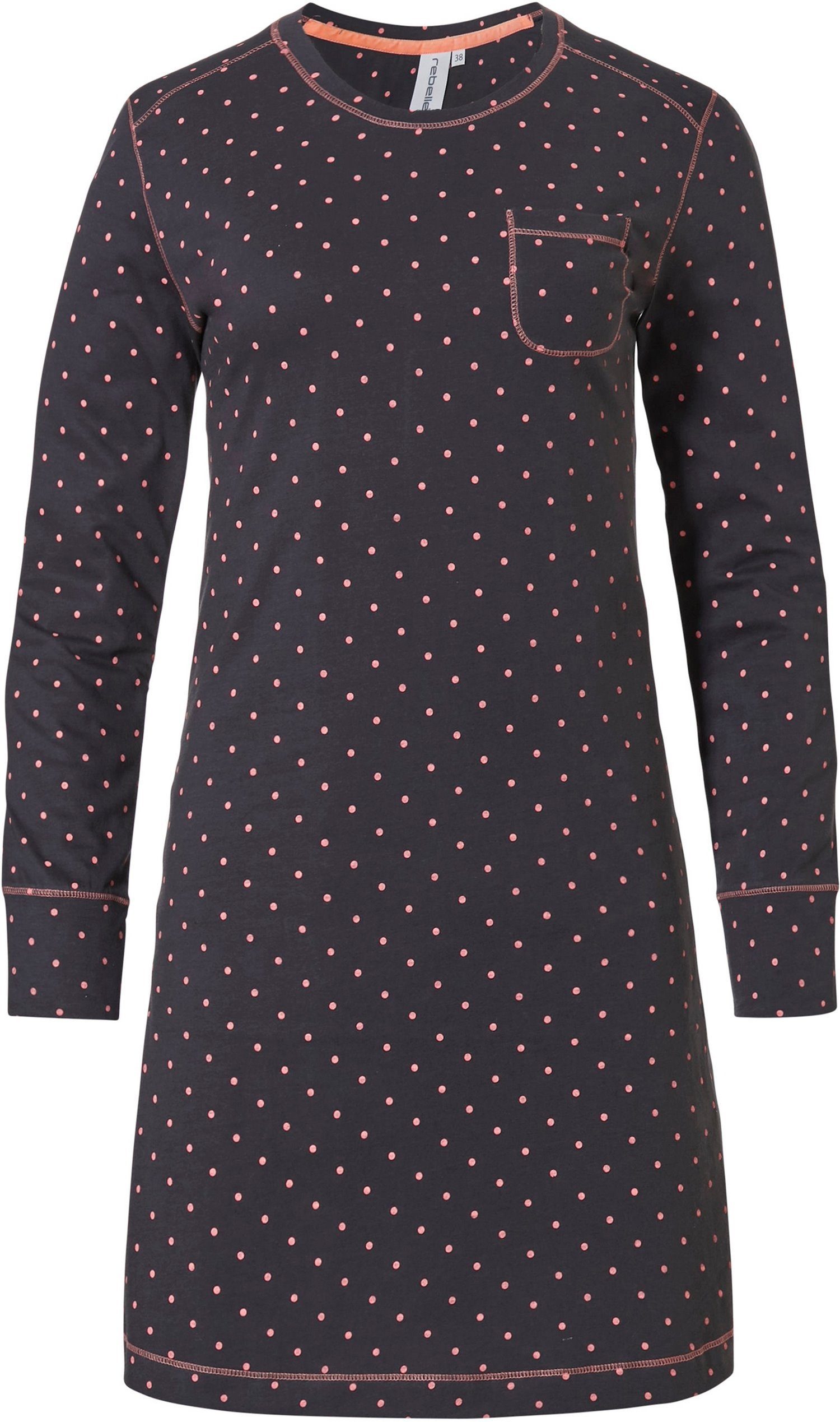 Rebelle Nachthemd Modisches Damen Schlafshirt (1-tlg) Baumwolle