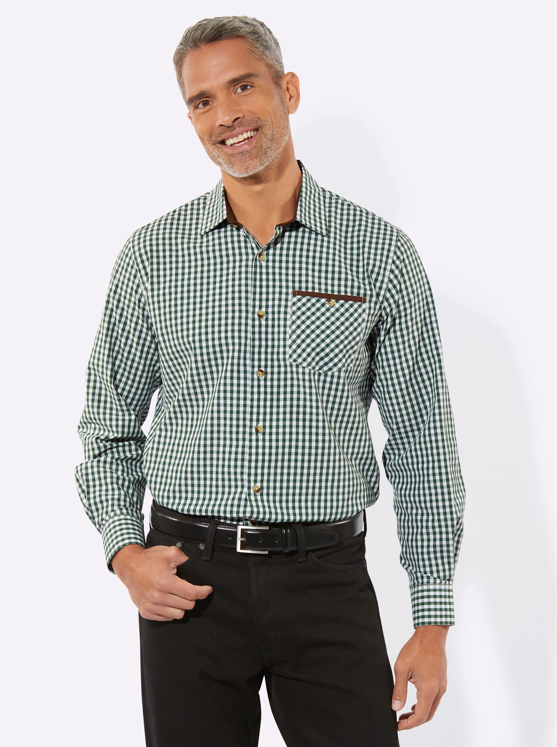 Sieh an! Funktionshemd Karohemd . günstig online kaufen