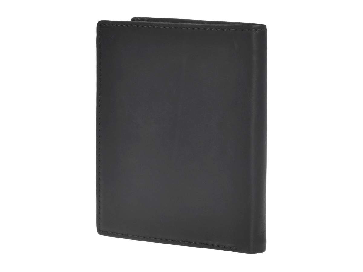 Greenburry Geldbörse Pure Black, im Portemonnaie Schutz, RFID Hochformat, Kartenfächer, 8 Herren