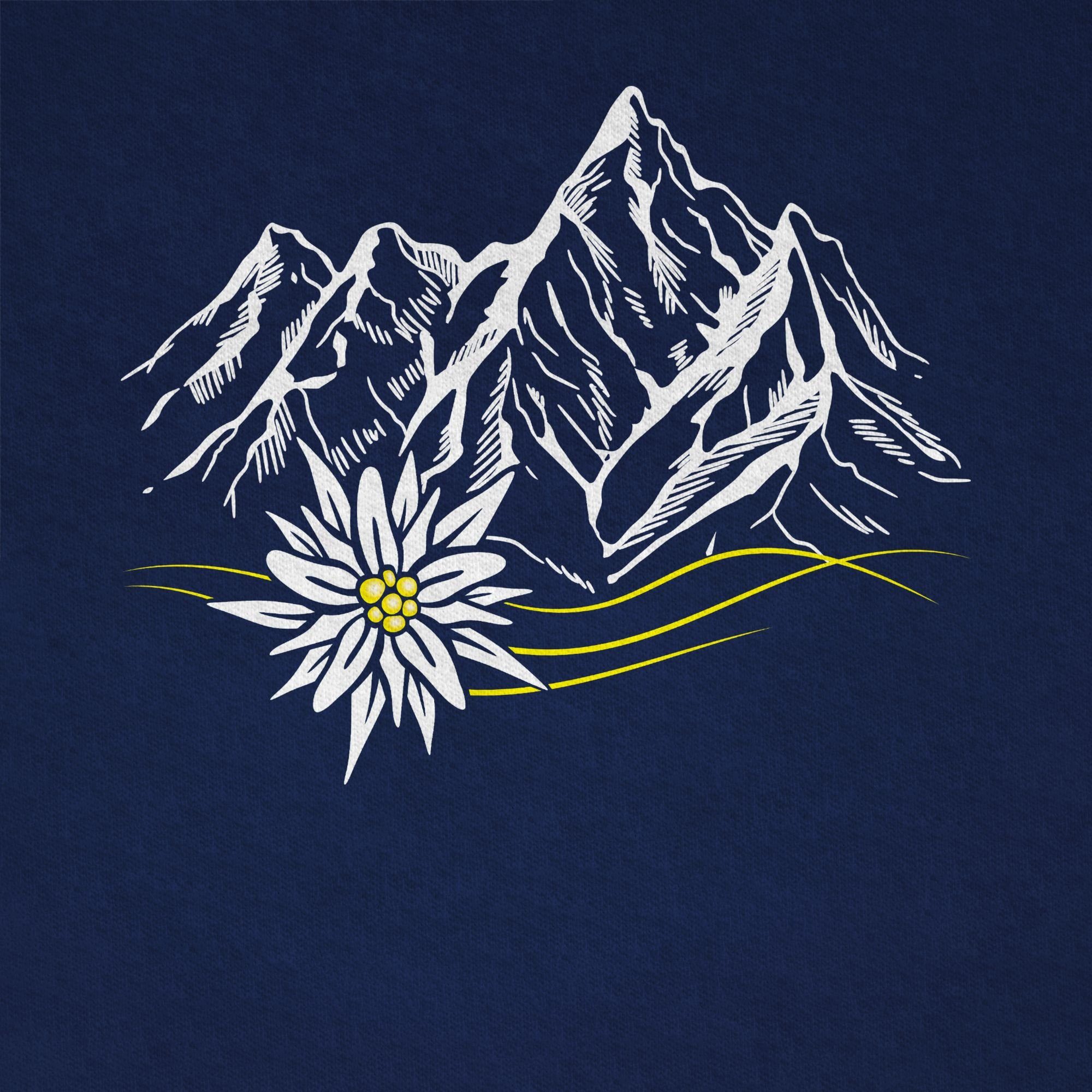 Shirtracer T-Shirt Edelweiß Berge Wandern Wanderlust Berg ruft Alpen (1-tlg) Mode für Oktoberfest Kinder Outfit