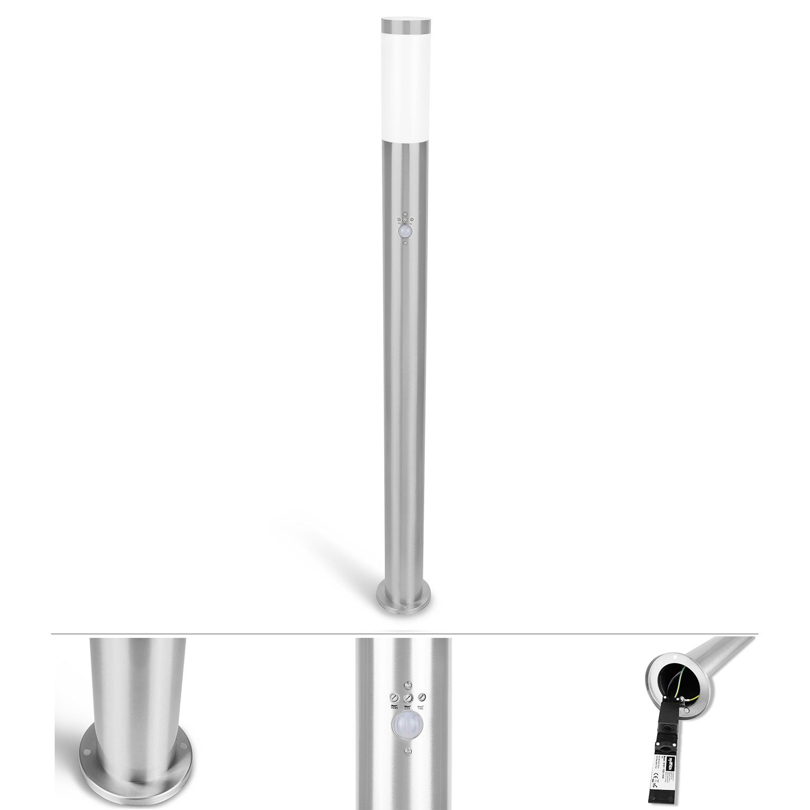 Grafner Gartenleuchte Wegleuchte mit Bewegungsmelder 110cm günstig online kaufen