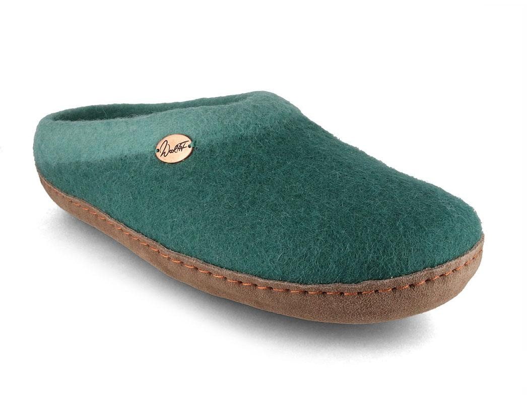 WoolFit Barfuß-Hausschuhe Sherpa Hausschuh handgefilzt aus 100% Wolle