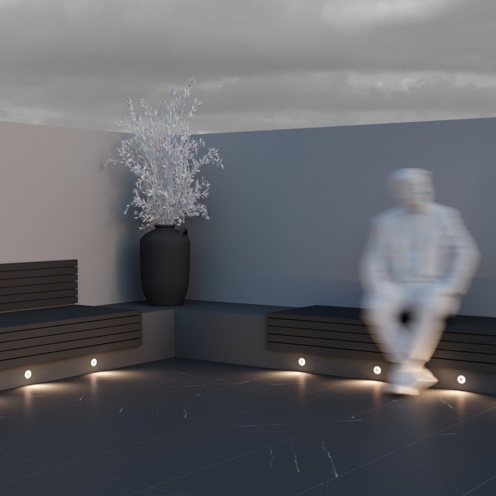 MAYTONI DECORATIVE LIGHTING Außen-Wandleuchte Limo 6.2x6.2x6.2 cm, LED fest integriert, hochwertige Design Lampe & dekoratives Raumobjekt