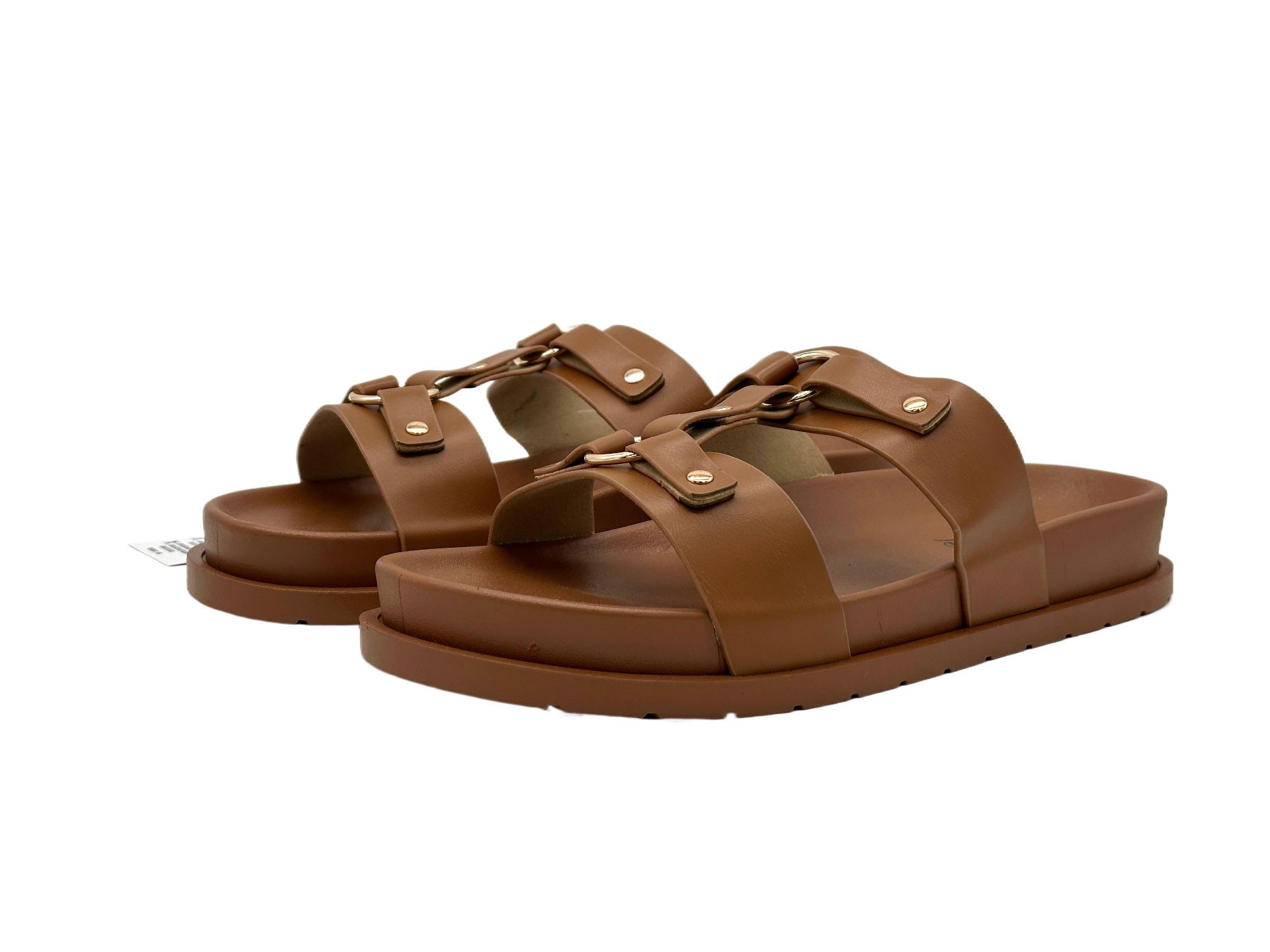 Nowaland Damen Sandalen – Leichte Pantoletten mit dekorativen Riemen Pantolette Sommerlich, leicht, bequem und stilvoll kombinierbar