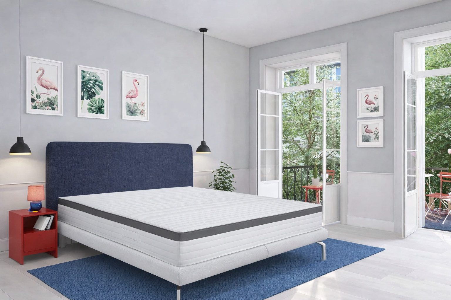 Taschenfederkernmatratze 24cm hoch mit 7 Zonen Matratze bis 250 KG belastbar radikal reduziert, Matratzen Perfekt, 24 cm hoch, (TFK De Luxe), FESTE Matratze mit hoher Stützkraft und abnehmbarer waschbarer Bezug