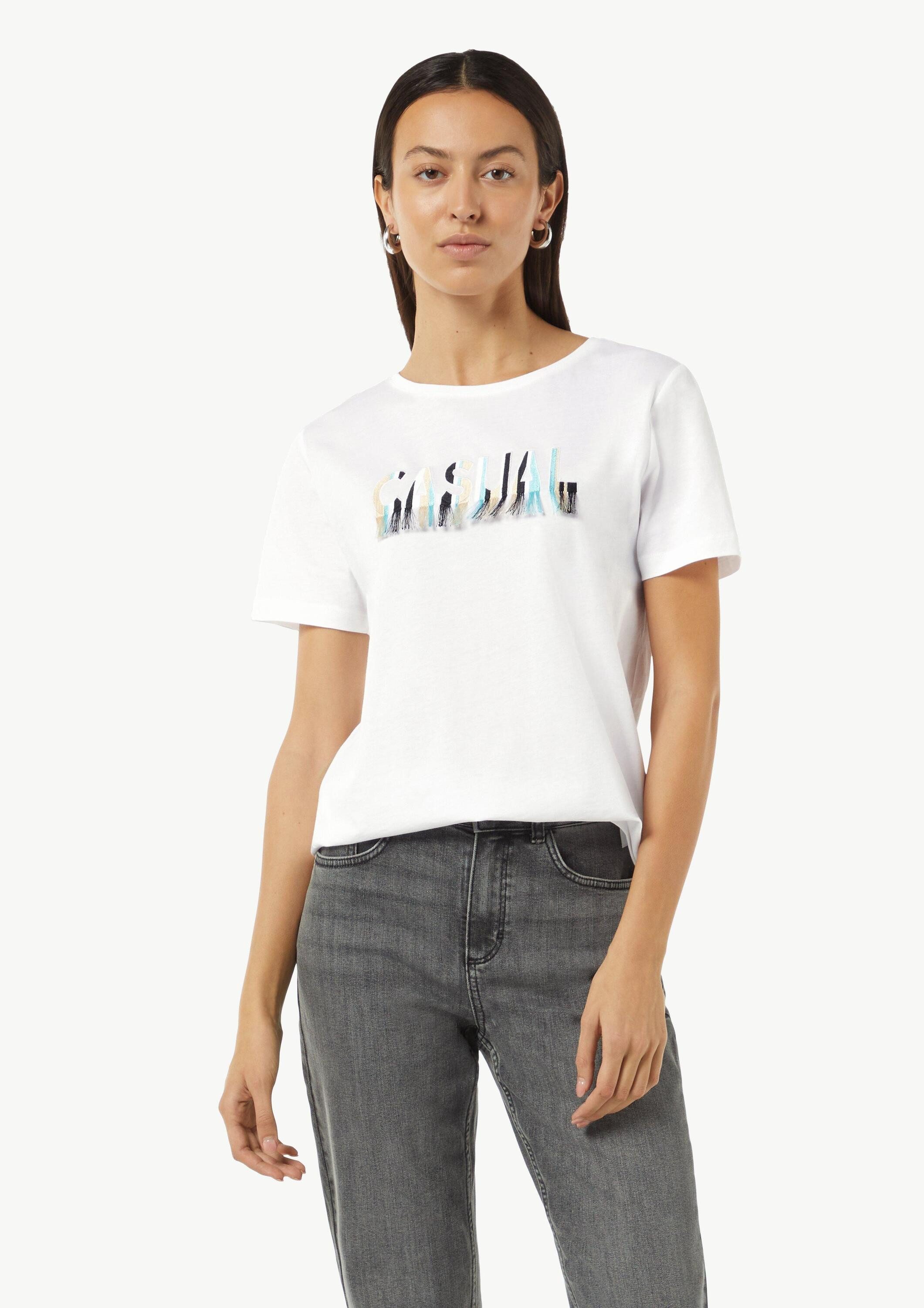 comma Kurzarmshirt T-Shirt T-Shirt mit Artwork günstig online kaufen