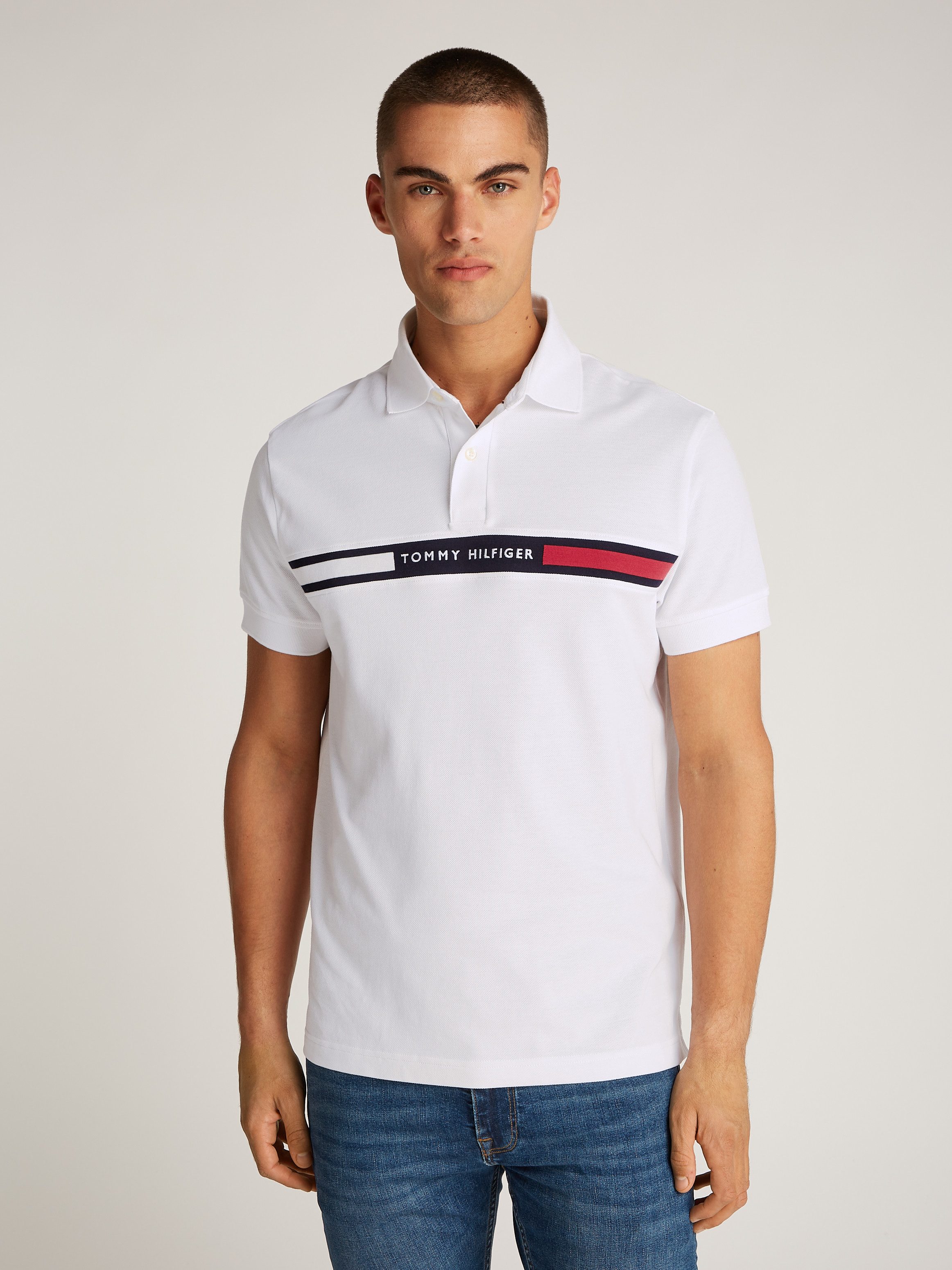 Tommy Hilfiger Poloshirt HILFIGER CHEST INSERT günstig online kaufen