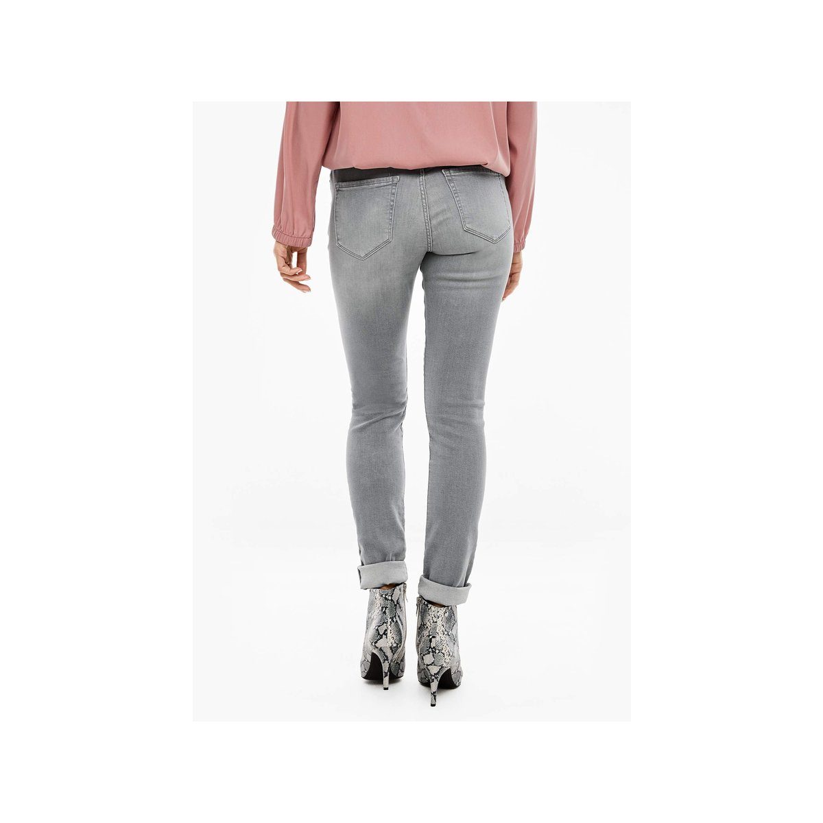 regular hell-grau Skinny-fit-Jeans (1-tlg) s.Oliver