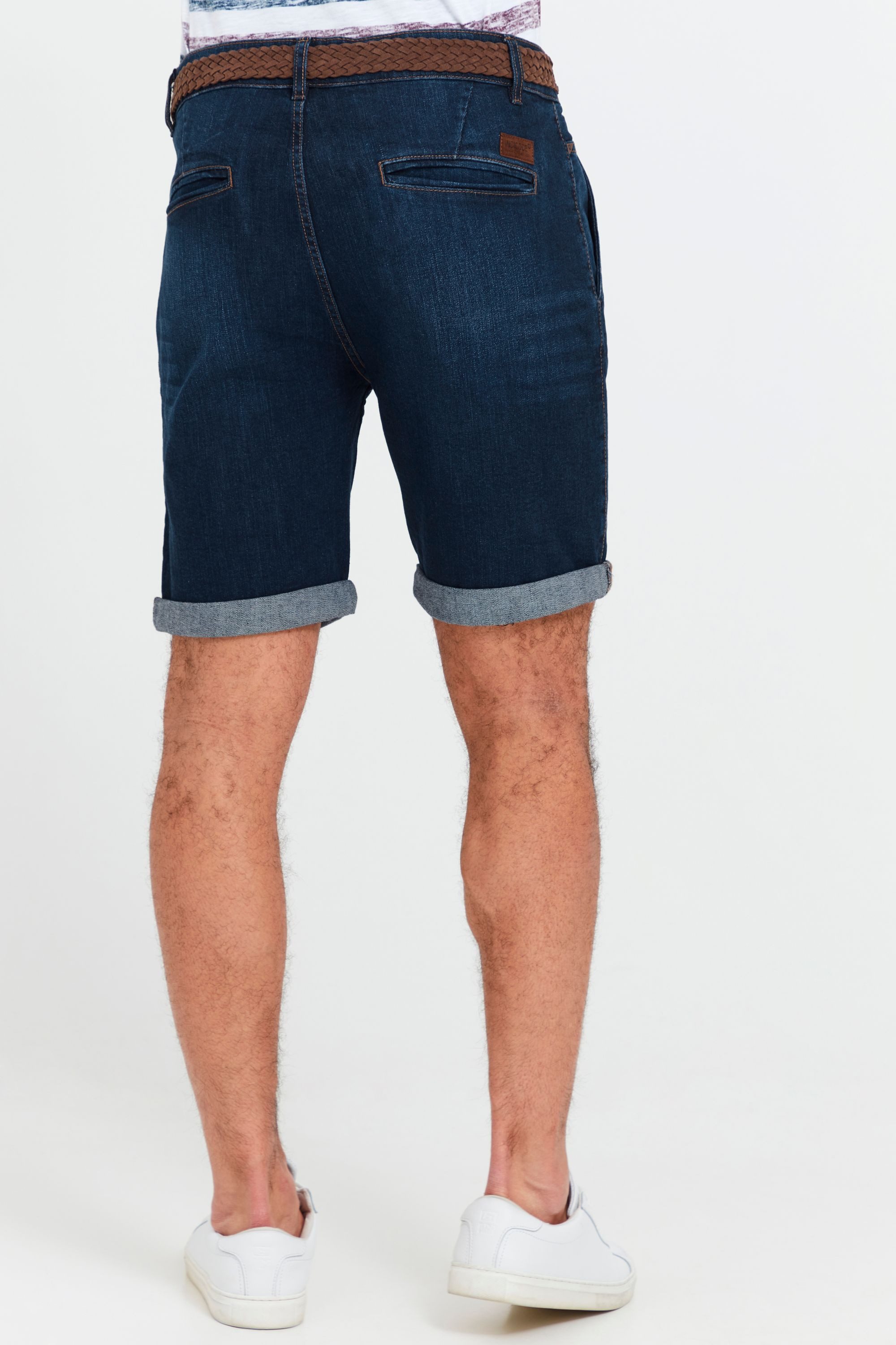 Indicode Jeansshorts IDQuincy Kurze Hose mit Gürtel