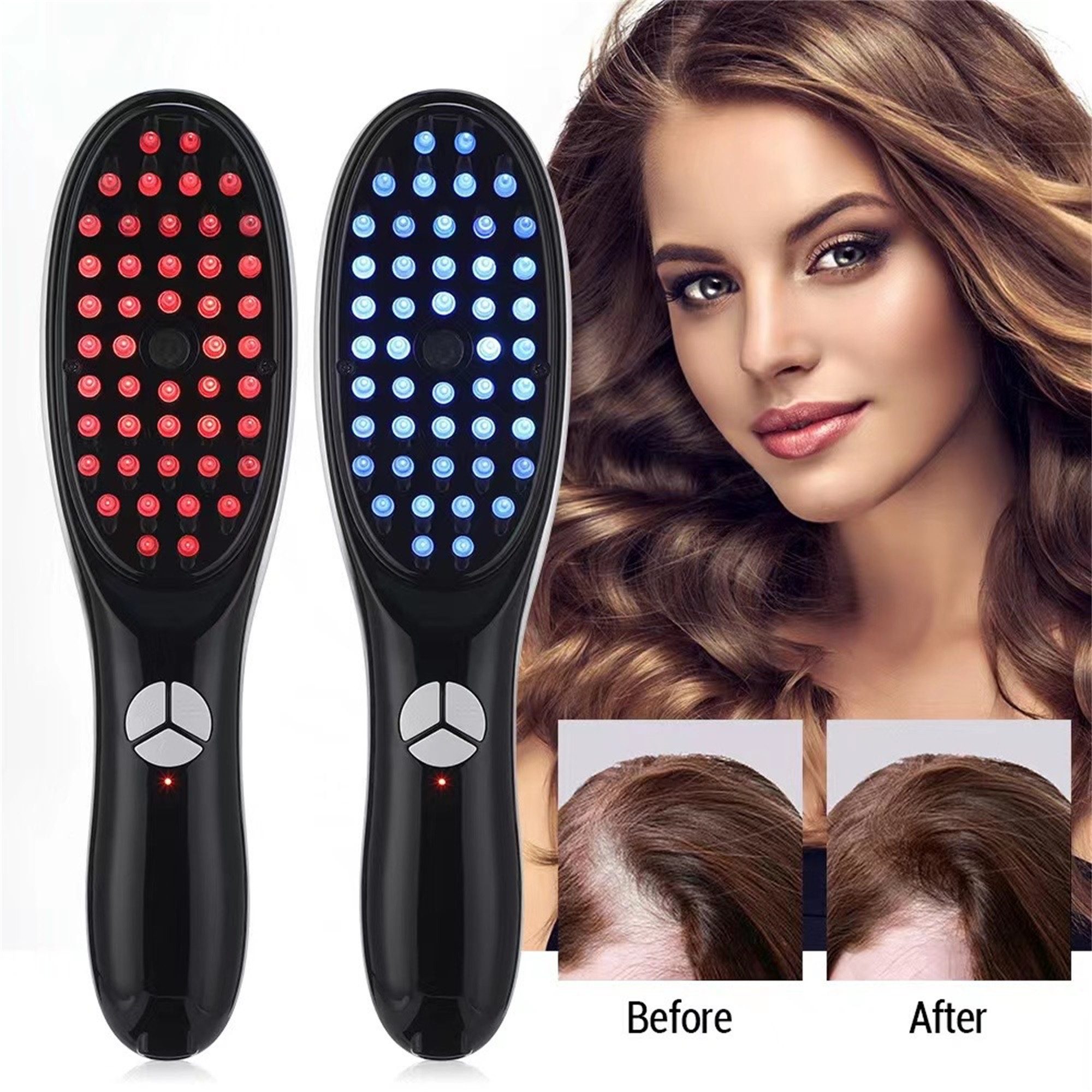 Massagegerät Massagegerät Haarbürste,Anti Haarausfall Vibration für Haarwachstum