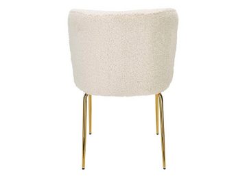 MIRJAN24 Stuhl K474 (2 Stück), Beine aus Metall in der Farbe Gold, 64x54x80 cm
