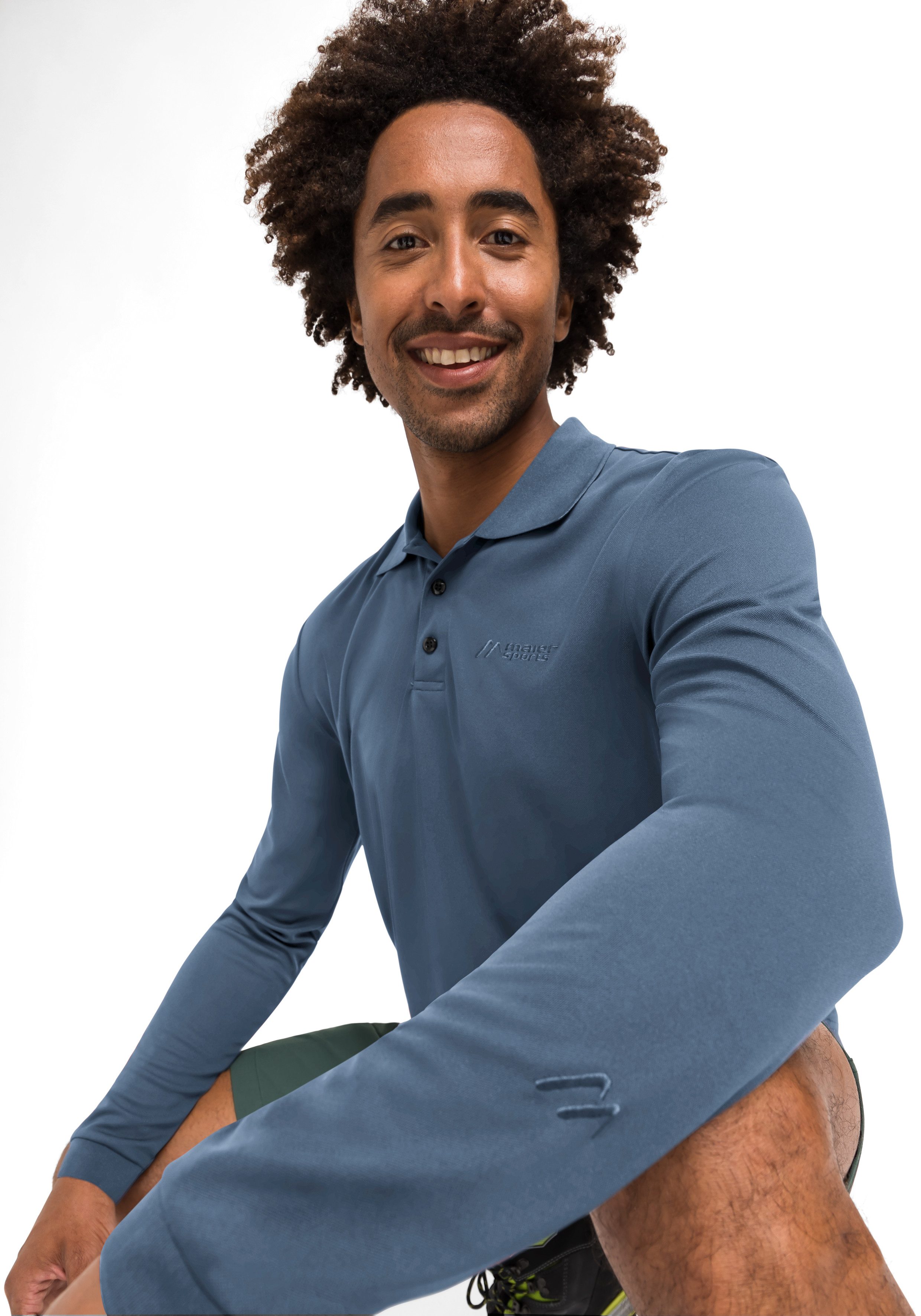 Maier Sports Poloshirt Ulrich L/S Herren günstig online kaufen