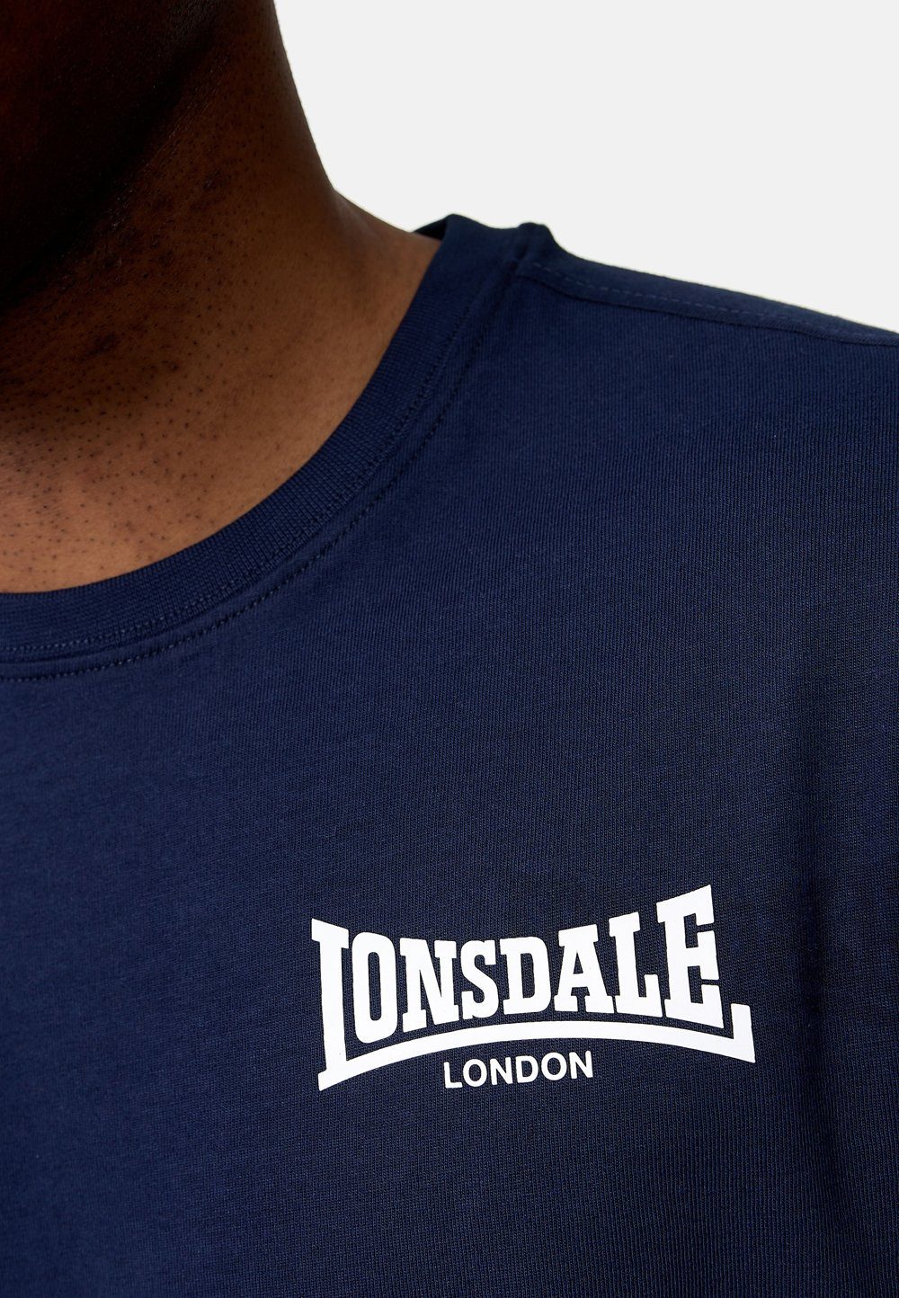 Lonsdale T-Shirt ELMDON Navy/White