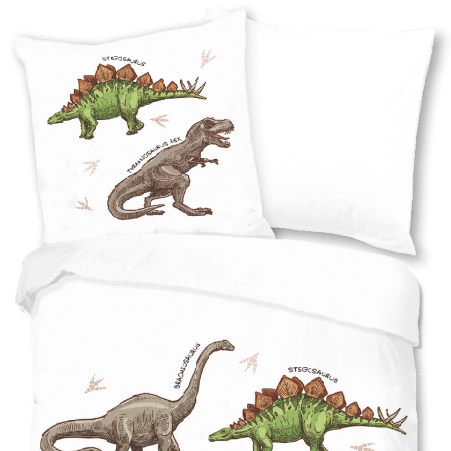 ESPiCO Kinderbettwäsche Dino, Renforcé, 2 teilig, Digitaldruck, Dinosaurier günstig online kaufen