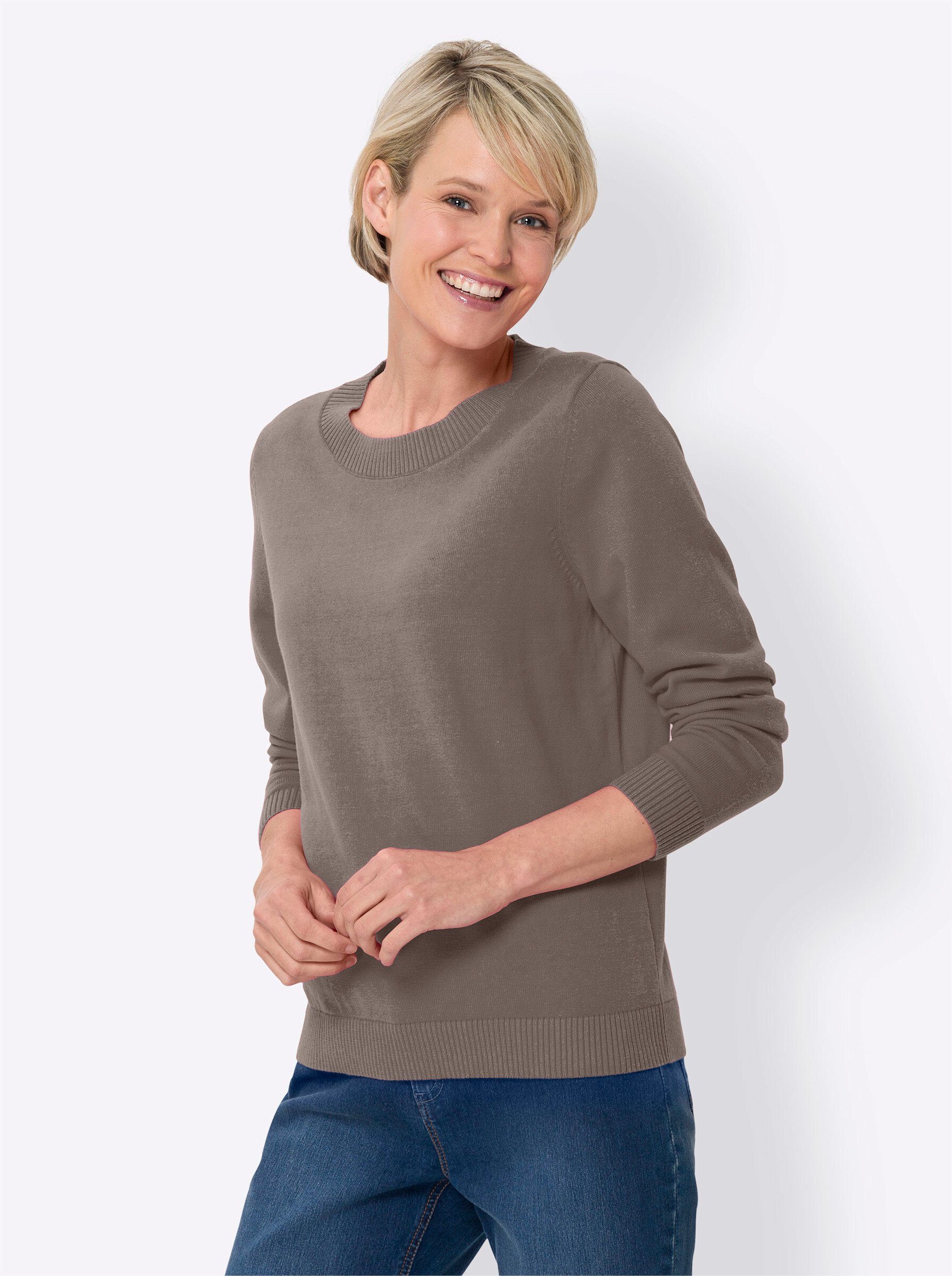 Strickpullover Langarm-Pullover