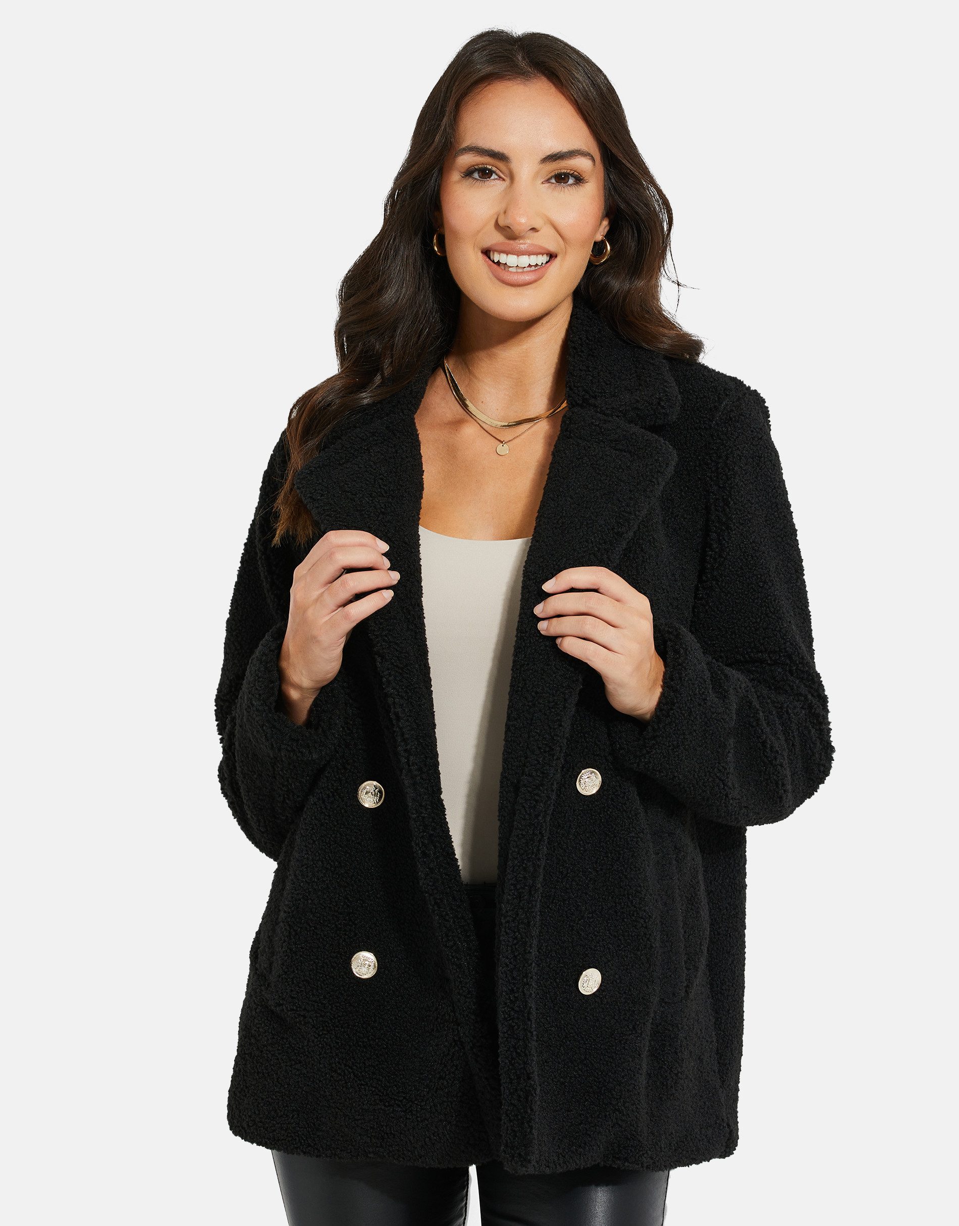 Threadbare Outdoorjacke (1-St) mit Knöpfen