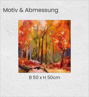 MyMaxxi Möbelfolie Tischfolie bunte Malerei Wald im Herbst Bubblefree selbstklebend Folie
