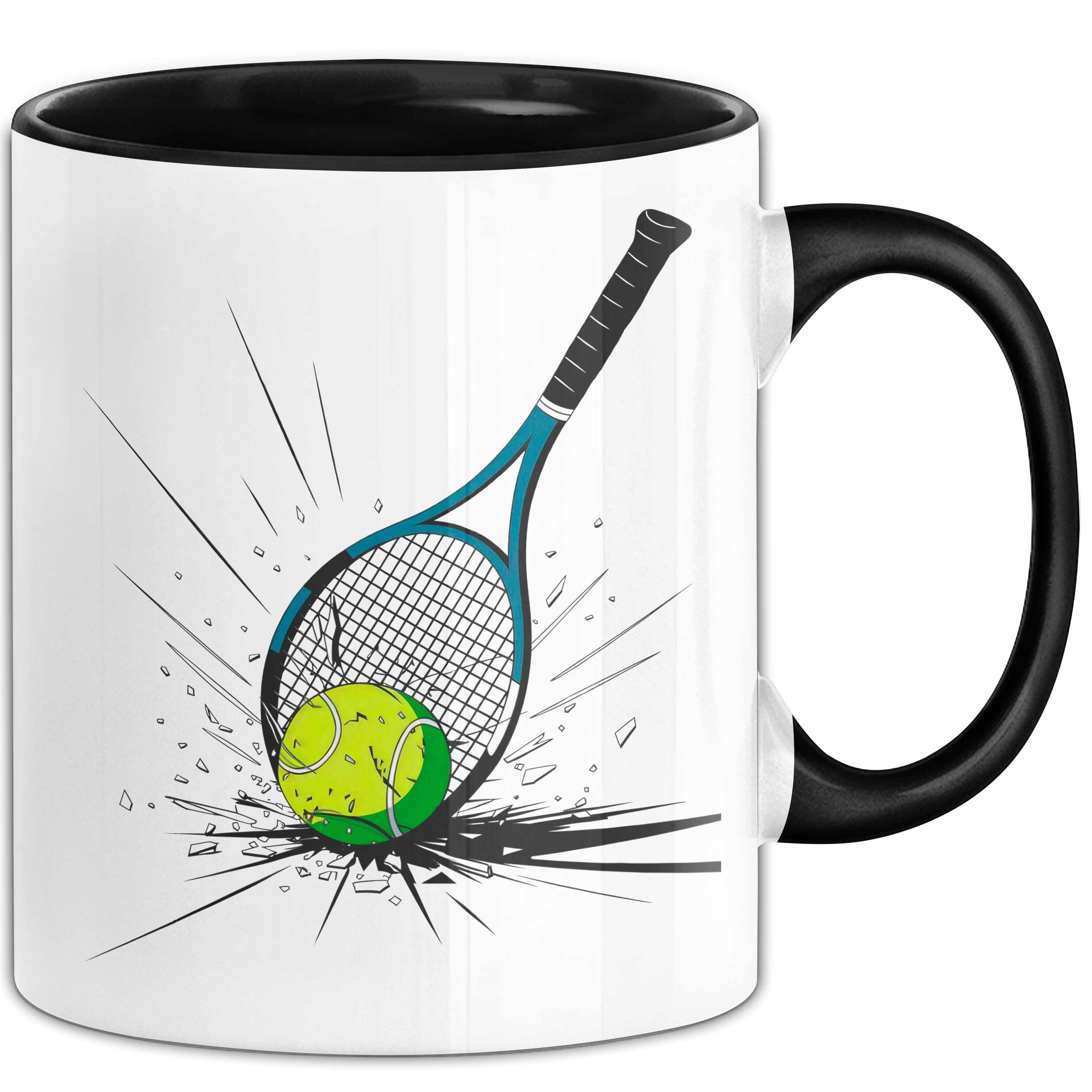 Trendation Tasse Tennis Spieler Tasse Geschenkidee für Tennisliebhaber