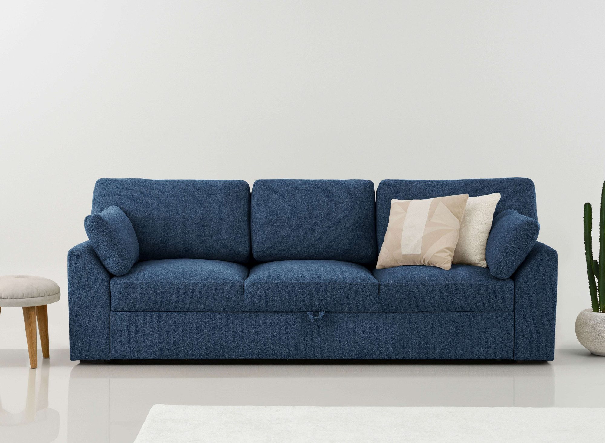 Home affaire 3-Sitzer Citry, Breite 233 cm, Chenille, mit Bettfunktion, Liegefläche 144x190 cm
