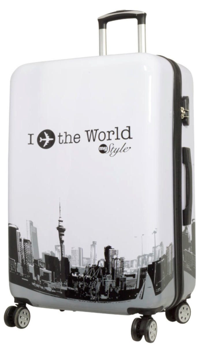 Warenhandel König Hartschalen-Trolley Fly the World, günstig online kaufen