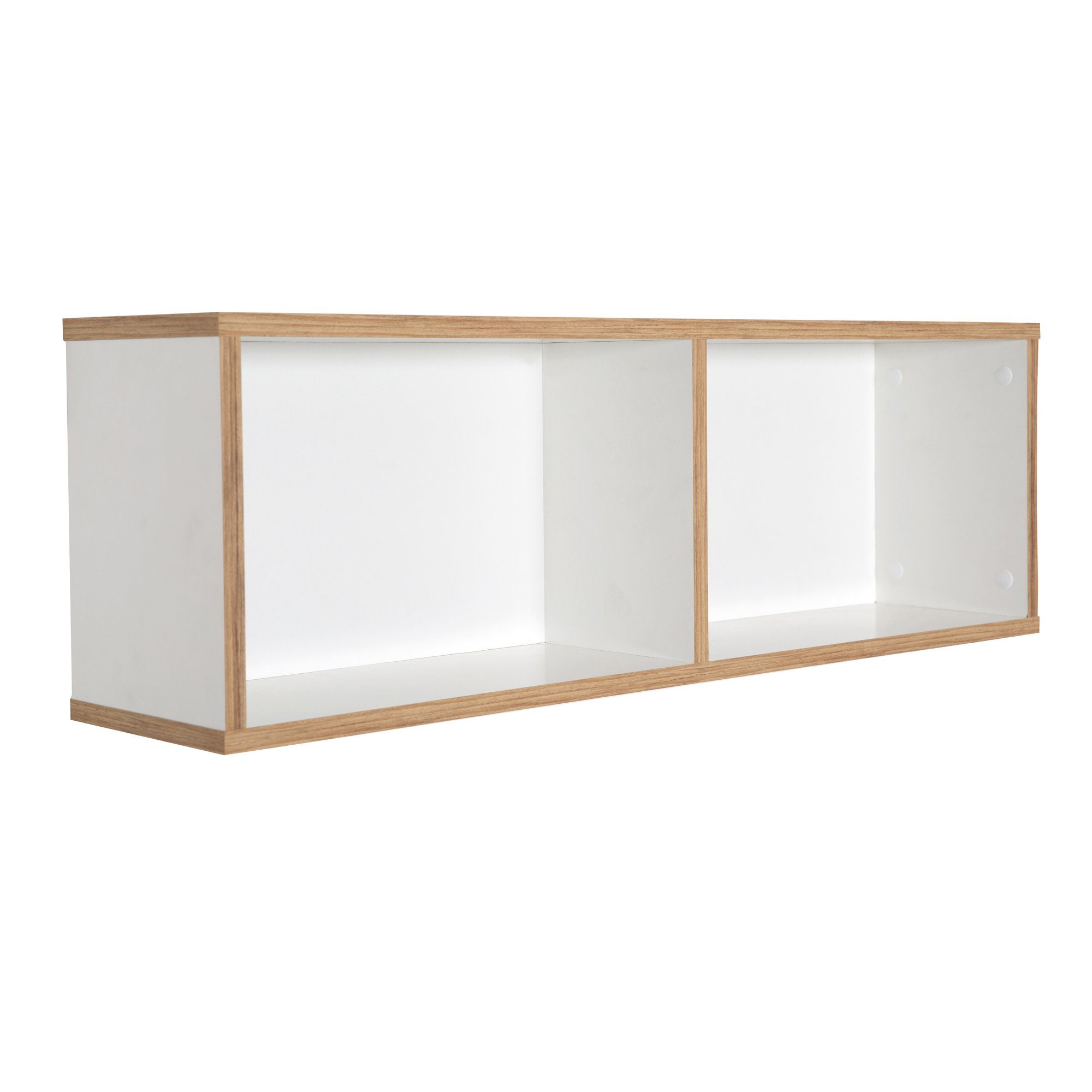 roba® Wandregal Finn, Hängeregal für Kinderzimmer, Weiß/ Goldeiche
