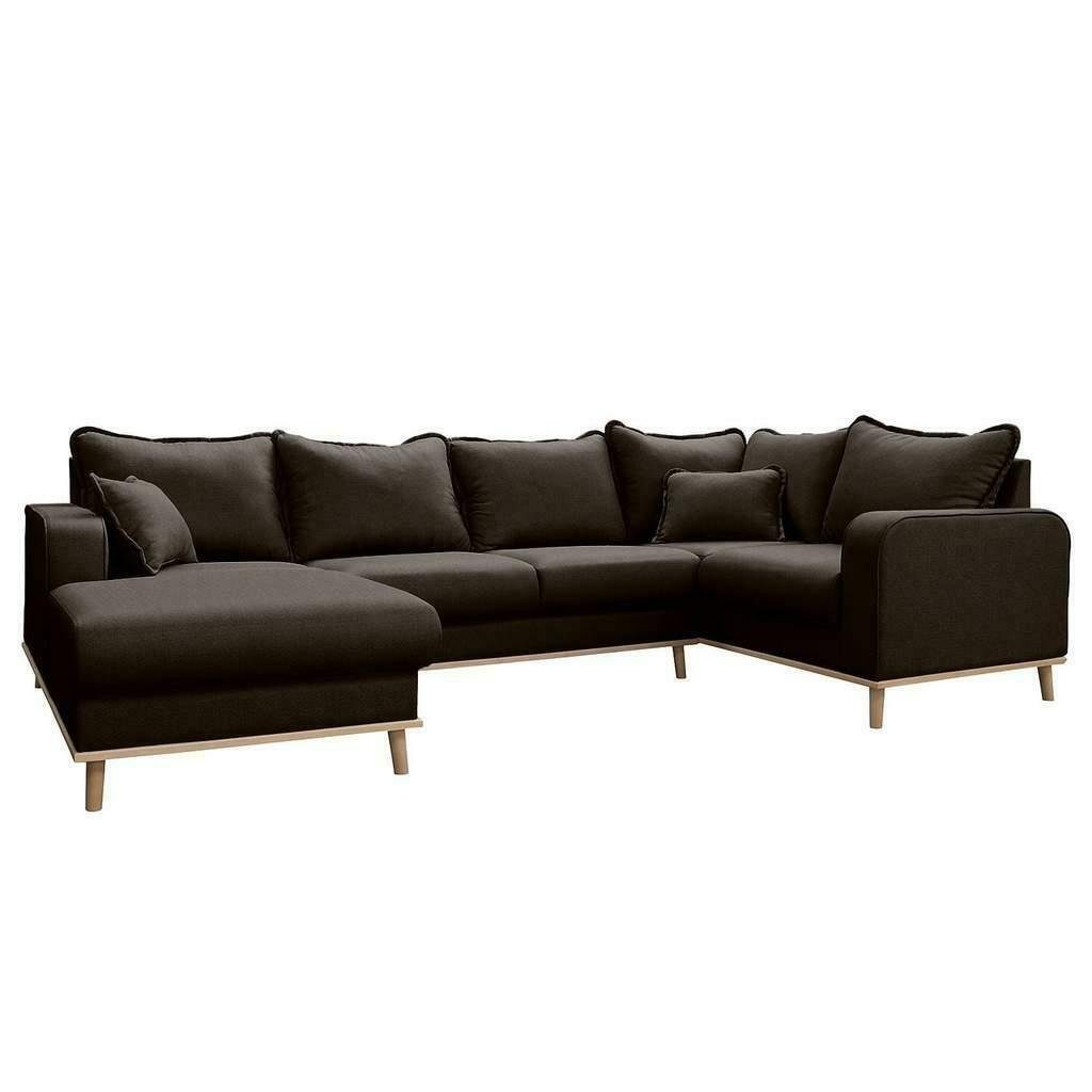 JVmoebel Sofa Sofa in Schwarzes Wohnlandschaft, Sitz Couch Europe Made Form Polster Ecksofa U