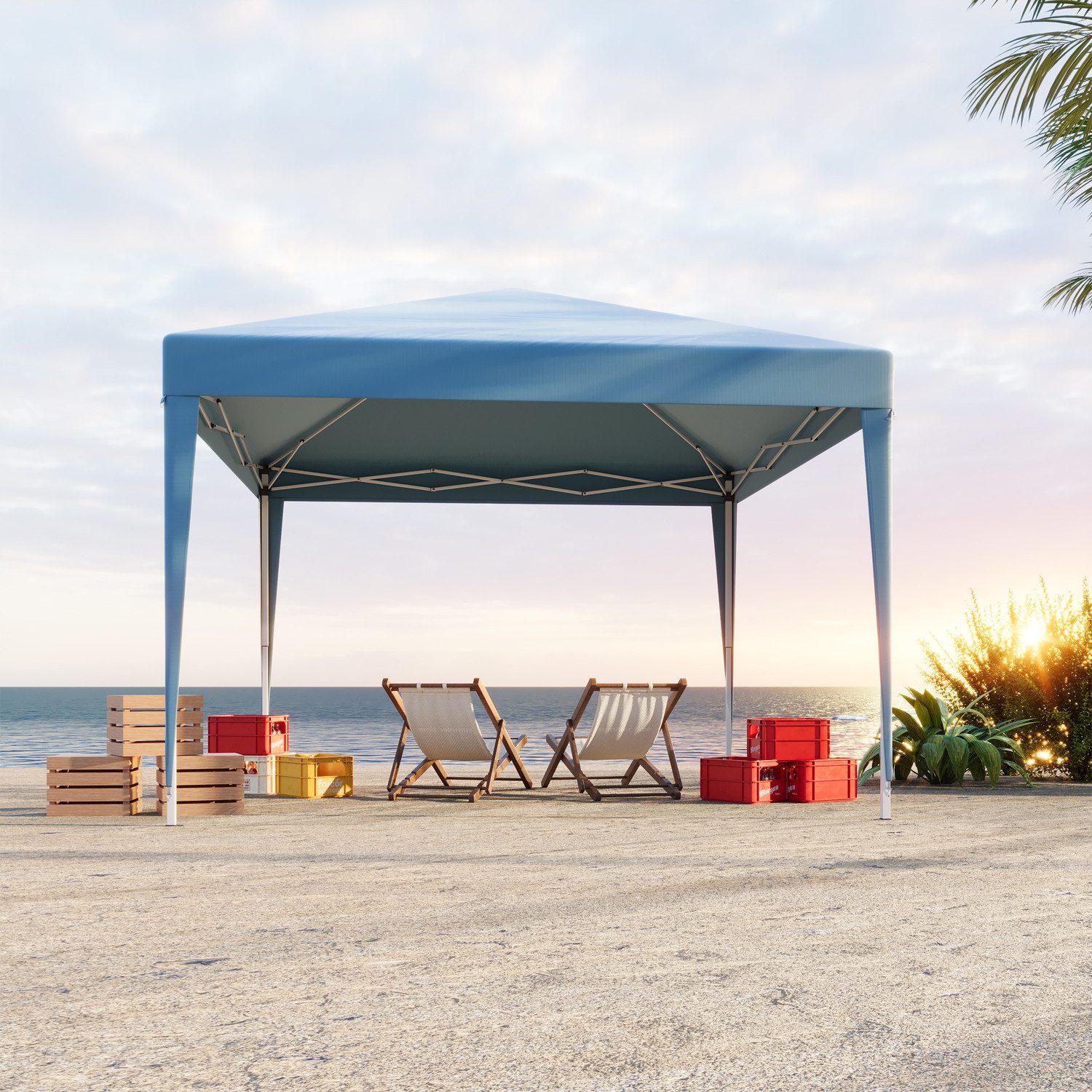 GUNJI Faltpavillon Faltbare Gartenlaube 2*2/3*3 Wasserdichtes Garten Party günstig online kaufen