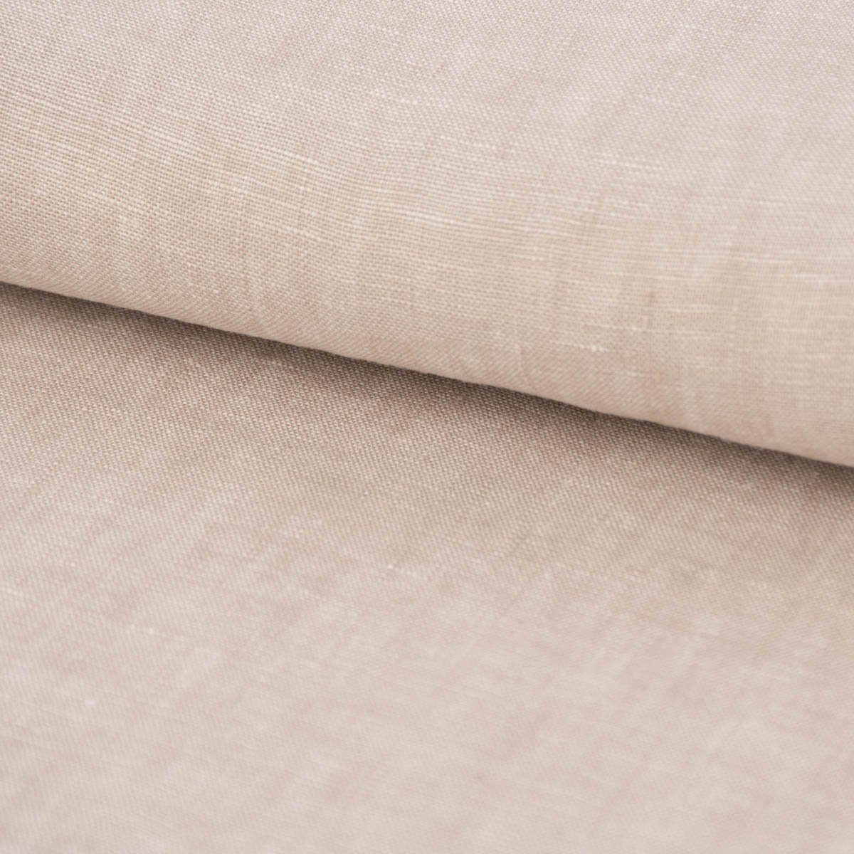 SCHÖNER LEBEN. Stoff Leinenstoff Reinleinen 100% Linnen Georgio uni natur 1,37m Breite, allergikergeeignet