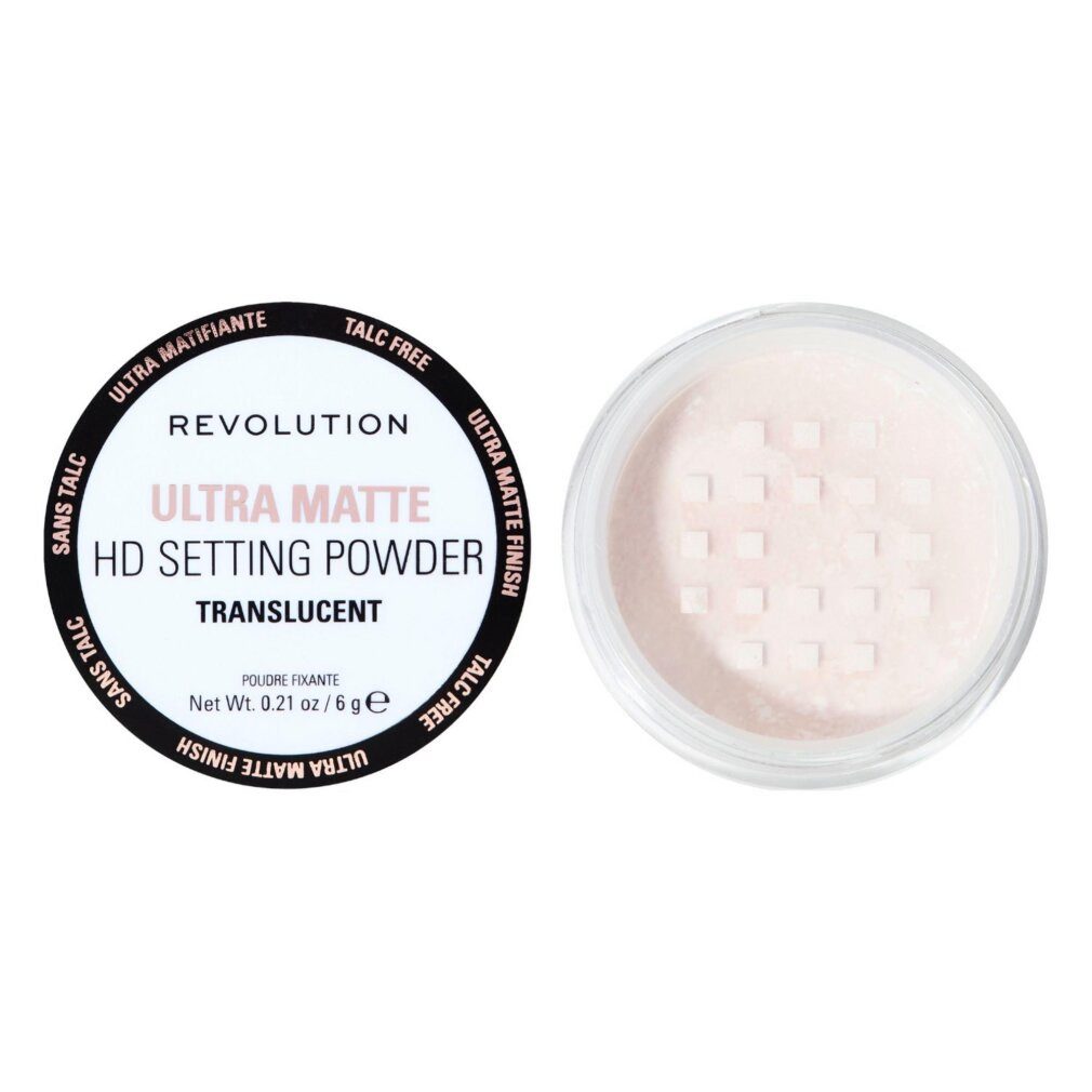 MAKE UP REVOLUTION Make-up, HD Matte Loose Setting Powder, Matte, Loose Setting Powder, 6 g