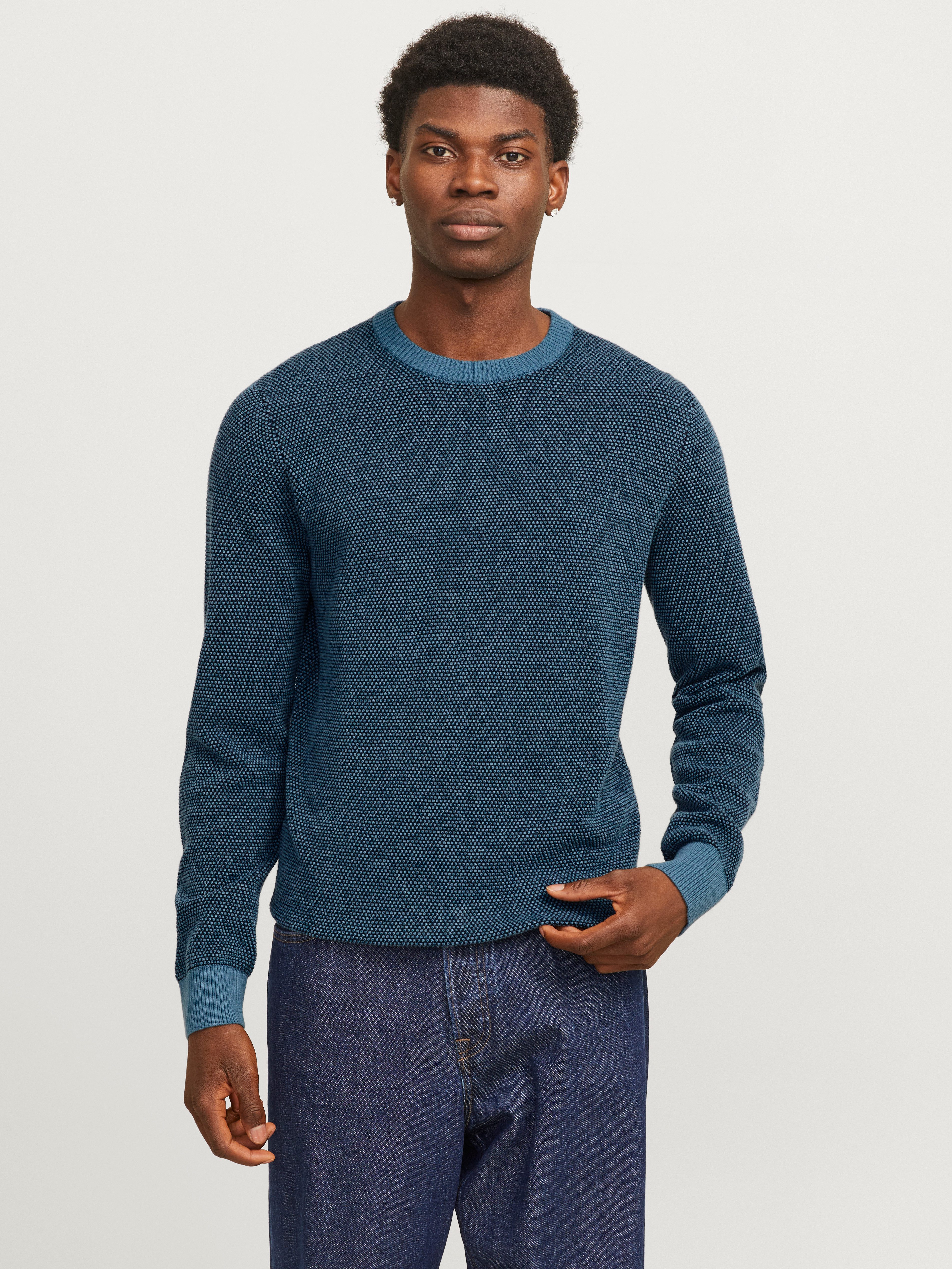 Jack & Jones Rundhalspullover JJEGLOBE KNIT günstig online kaufen