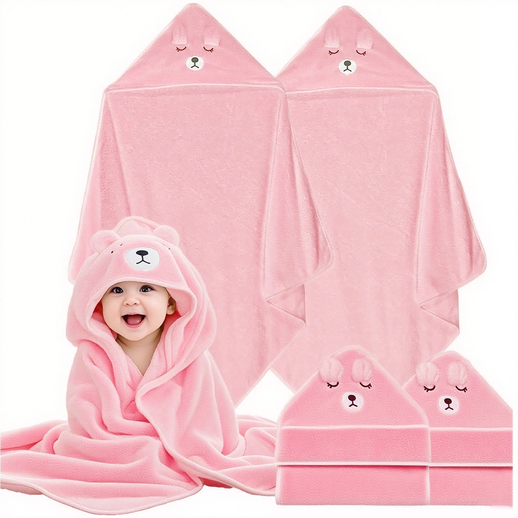 Mutig Kapuzenhandtuch Kapuzenhandtuch Baby, 2 Stück Neugeborene Waschlappen günstig online kaufen