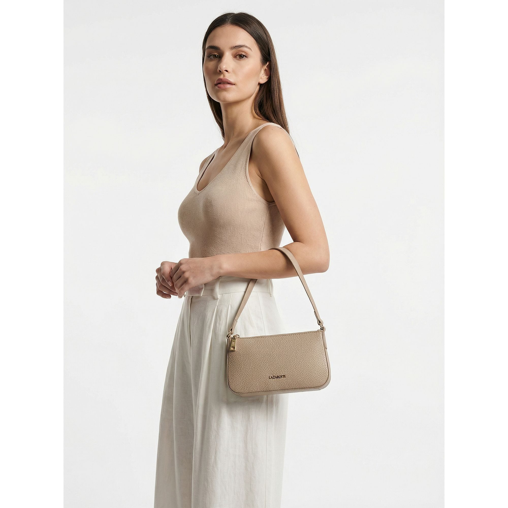 Lazarotti Schultertasche Bologna Leather, Leder